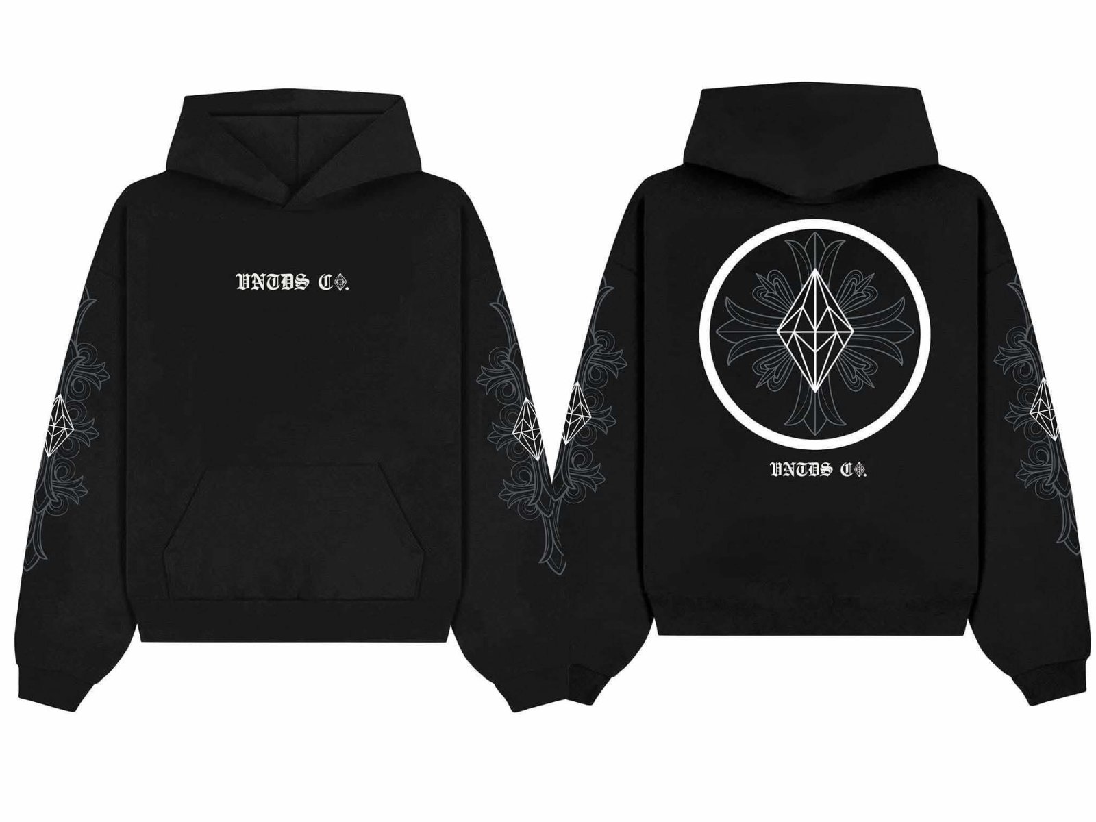 VNTDS Chrome Heart Inspired Hoodie