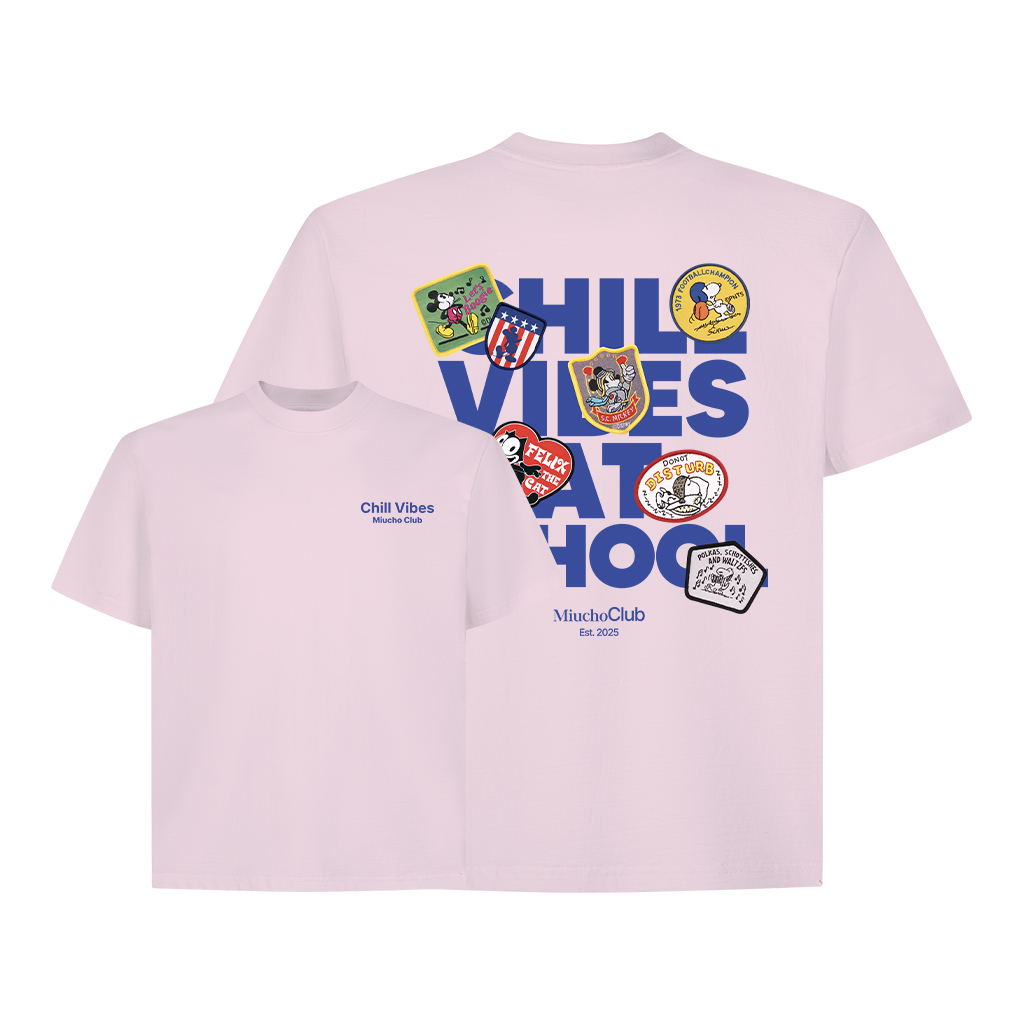 Áo thun boxy chill vibes AXD2434 Miucho cổ tròn vải cotton 2c 250gsm đứng form in mix_thumbnail_13