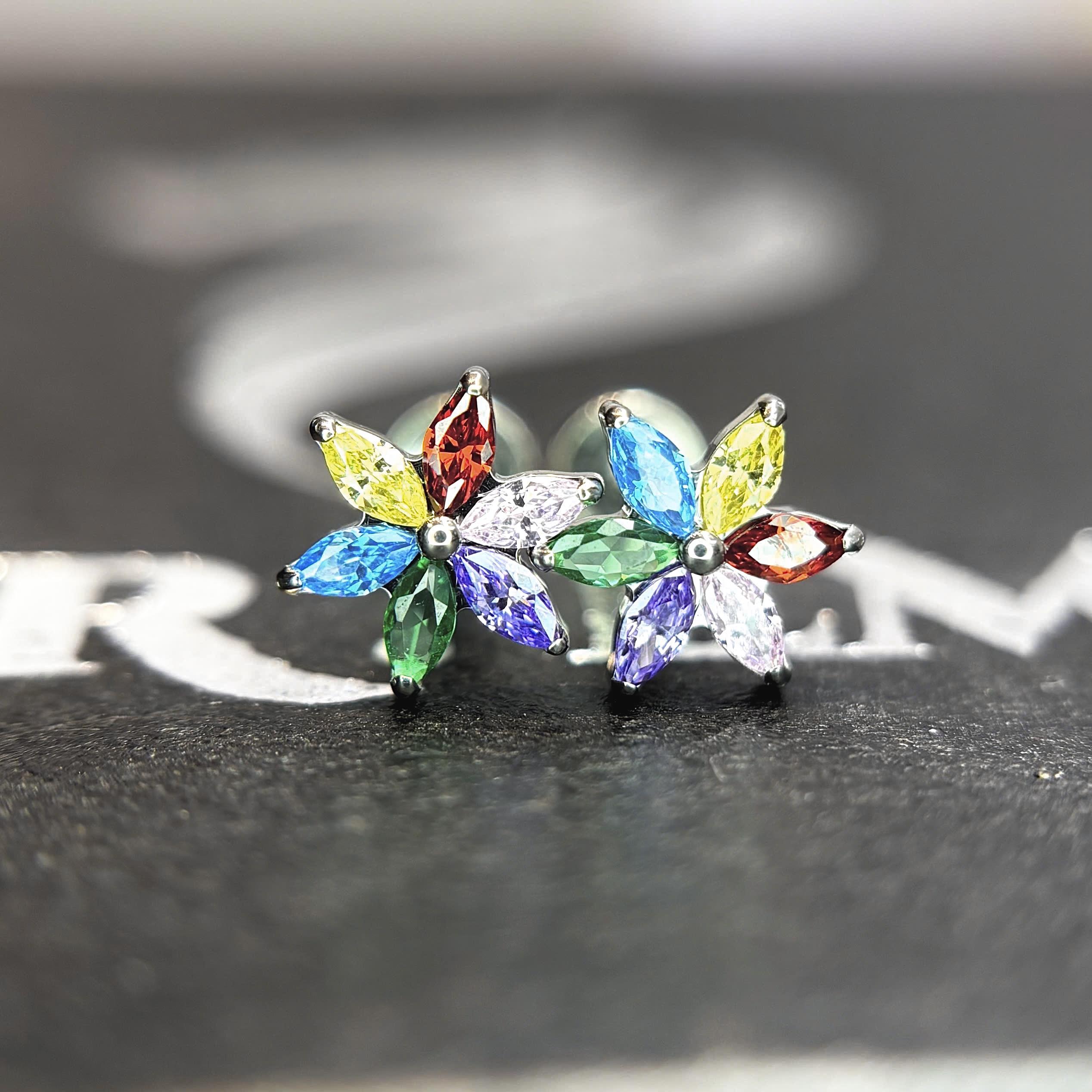 Khuyên kiểu titan hoa 6 cánh 6 màu_thumbnail_2