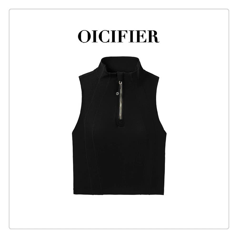 Áo Cổ Đứng Kéo Khóa