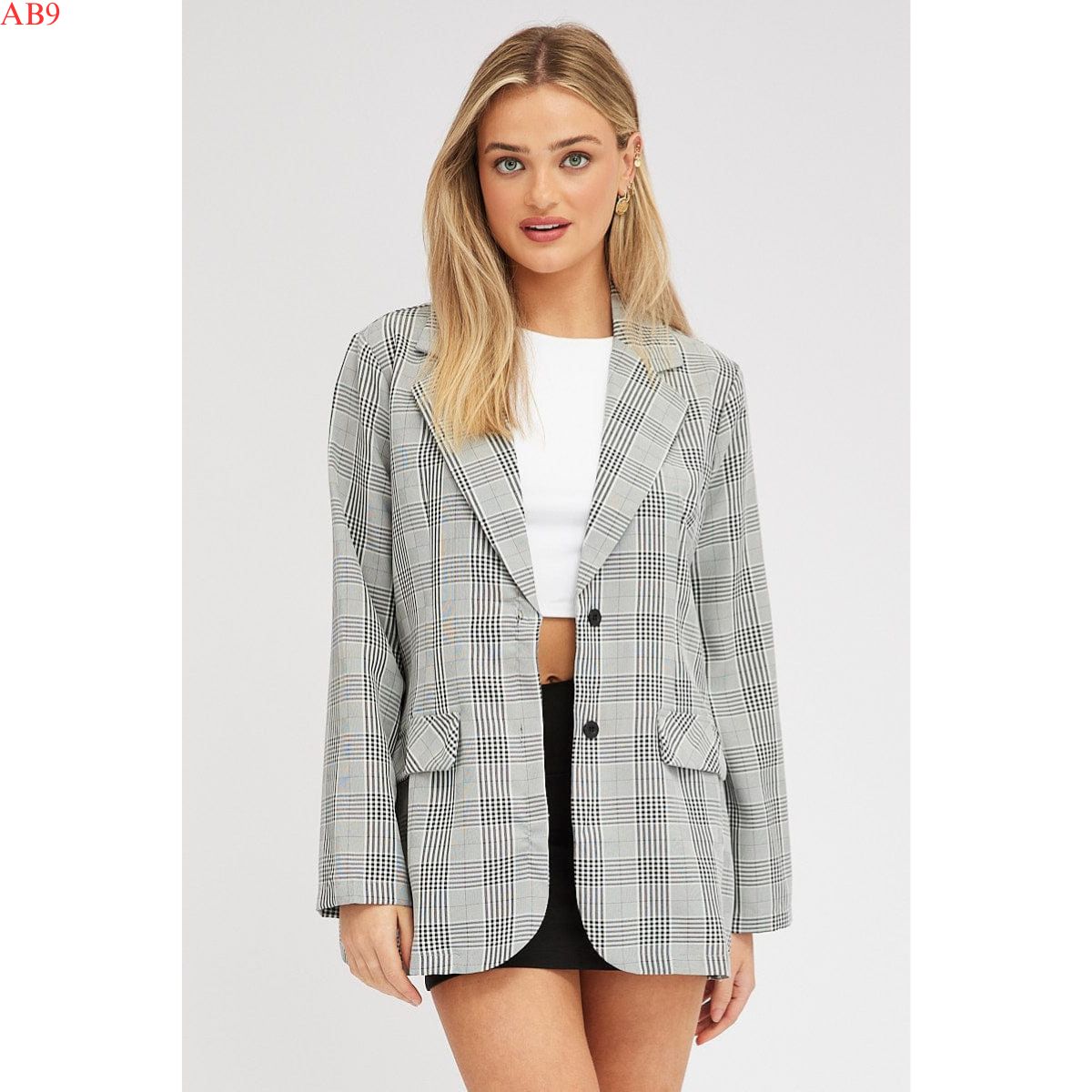 AB9-Áo vest phôm dài BERSHKA