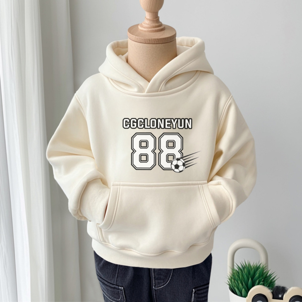 Áo nỉ hoodie bé trai, bé gái in số 88 -  Loza Kids HN3304_thumbnail_0