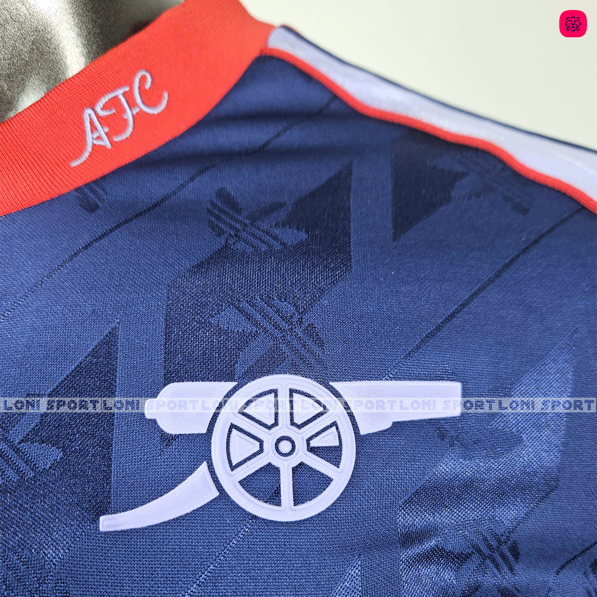 Áo Arsenal Lifestyler xanh tím 24/25 SF_thumbnail_4