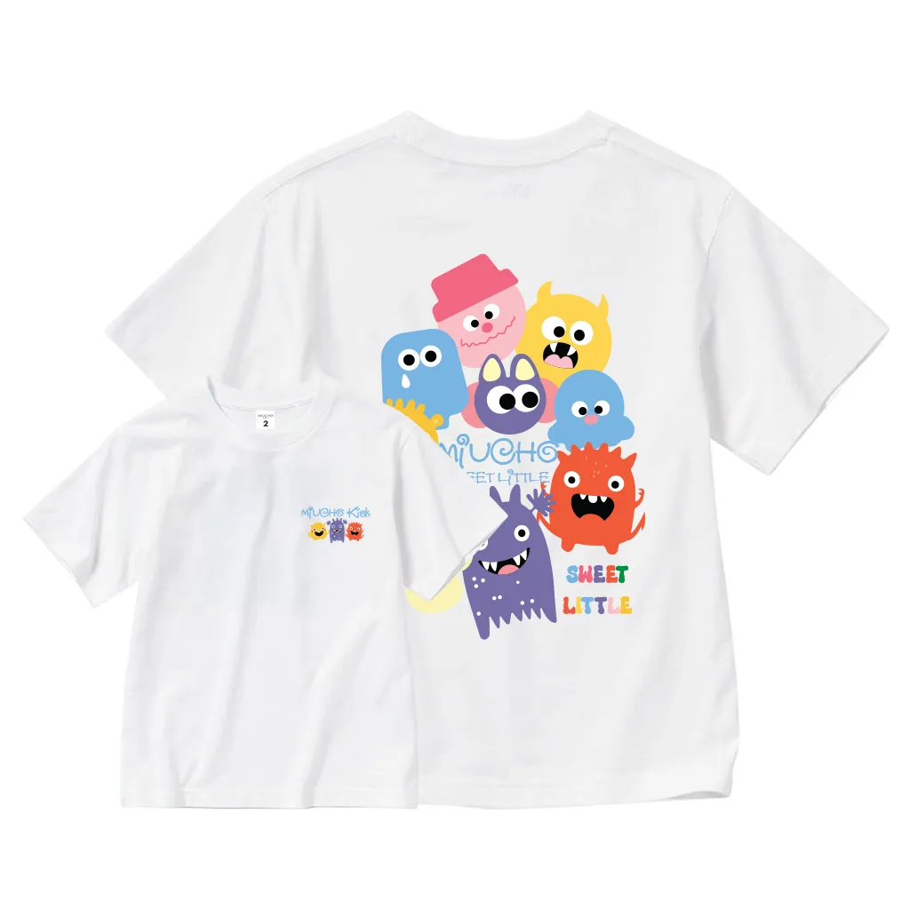Áo thun cho bé form rộng 2534 Miucho Kid chất vải thoáng mát co giãn thấm hút mồ hôi in mix_thumbnail_0