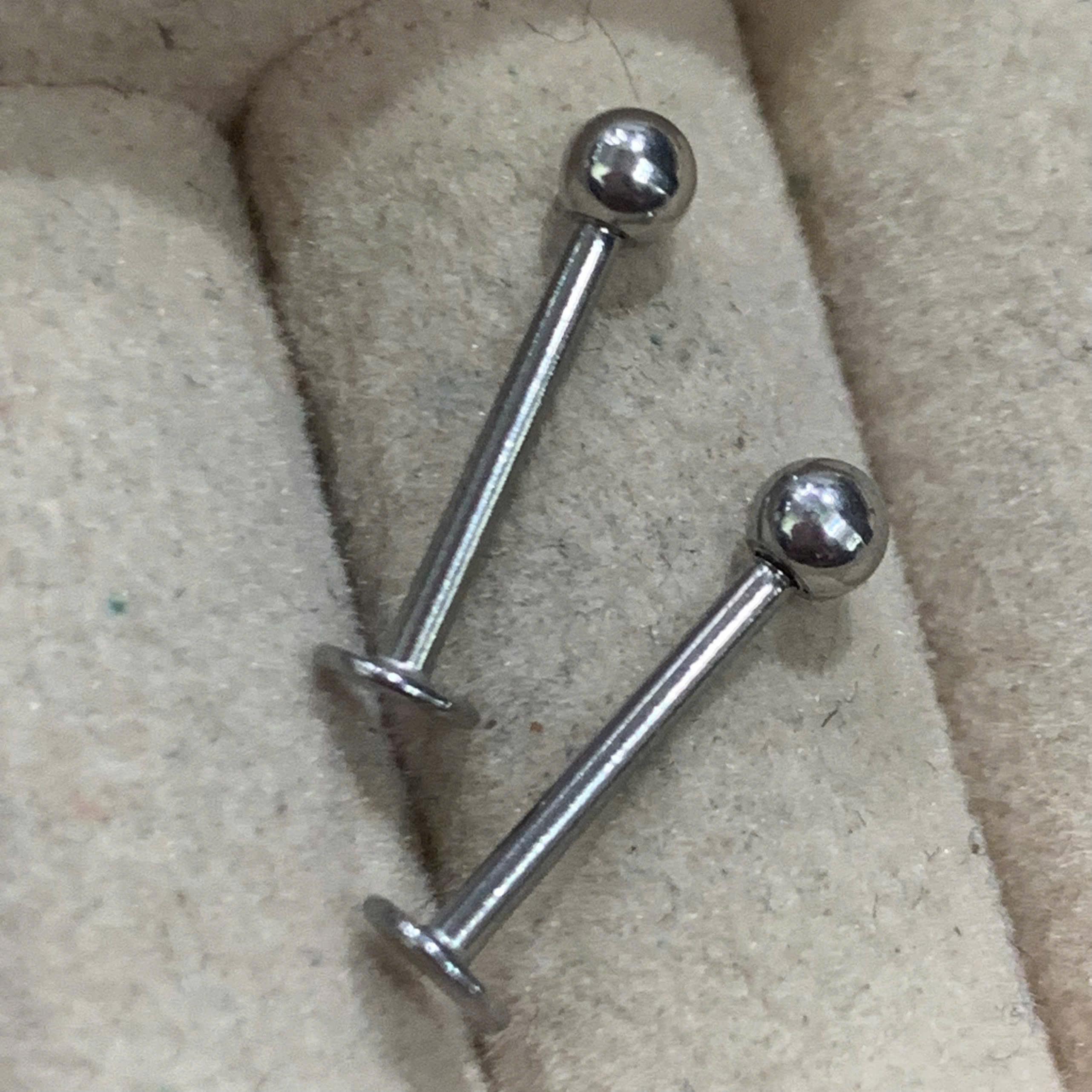 khuyên bi cơ bản đít dẹt 10