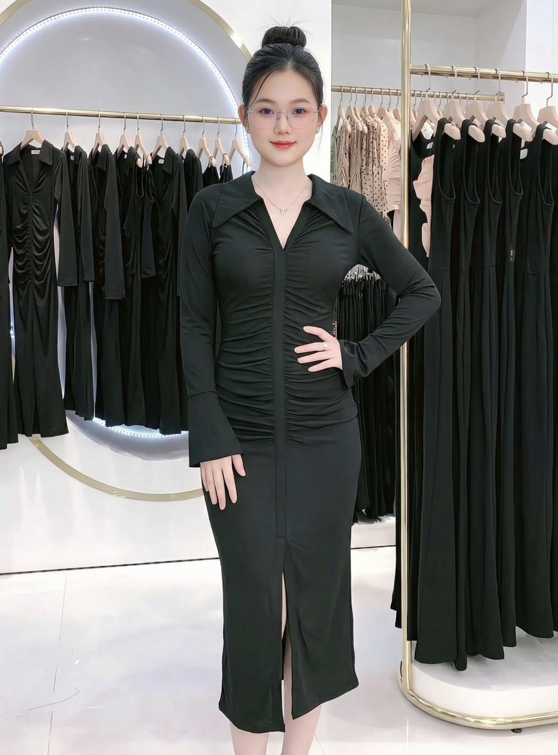 Đầm body thiết kế dáng maxi_thumbnail_2