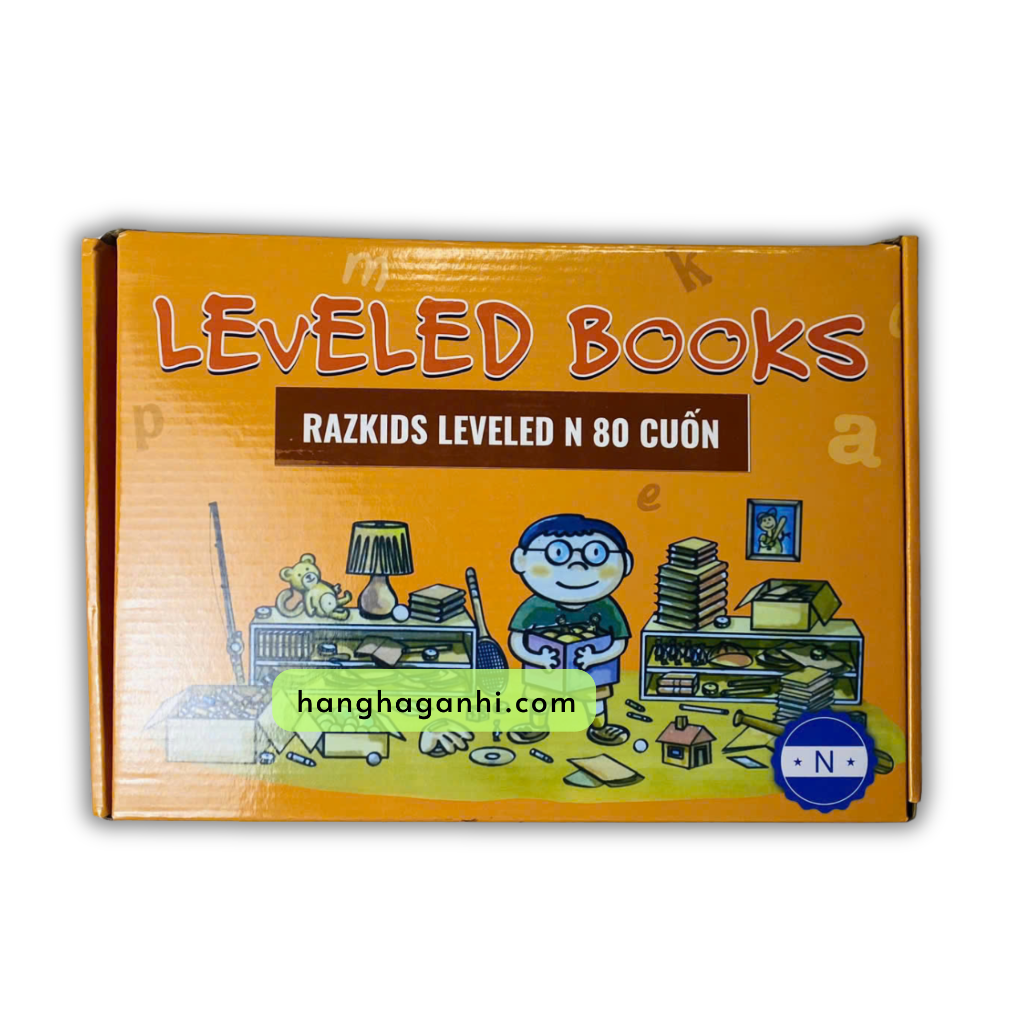 Razkids nhập bản in rời level N 80 quyển nguyên hộp kèm file nghe