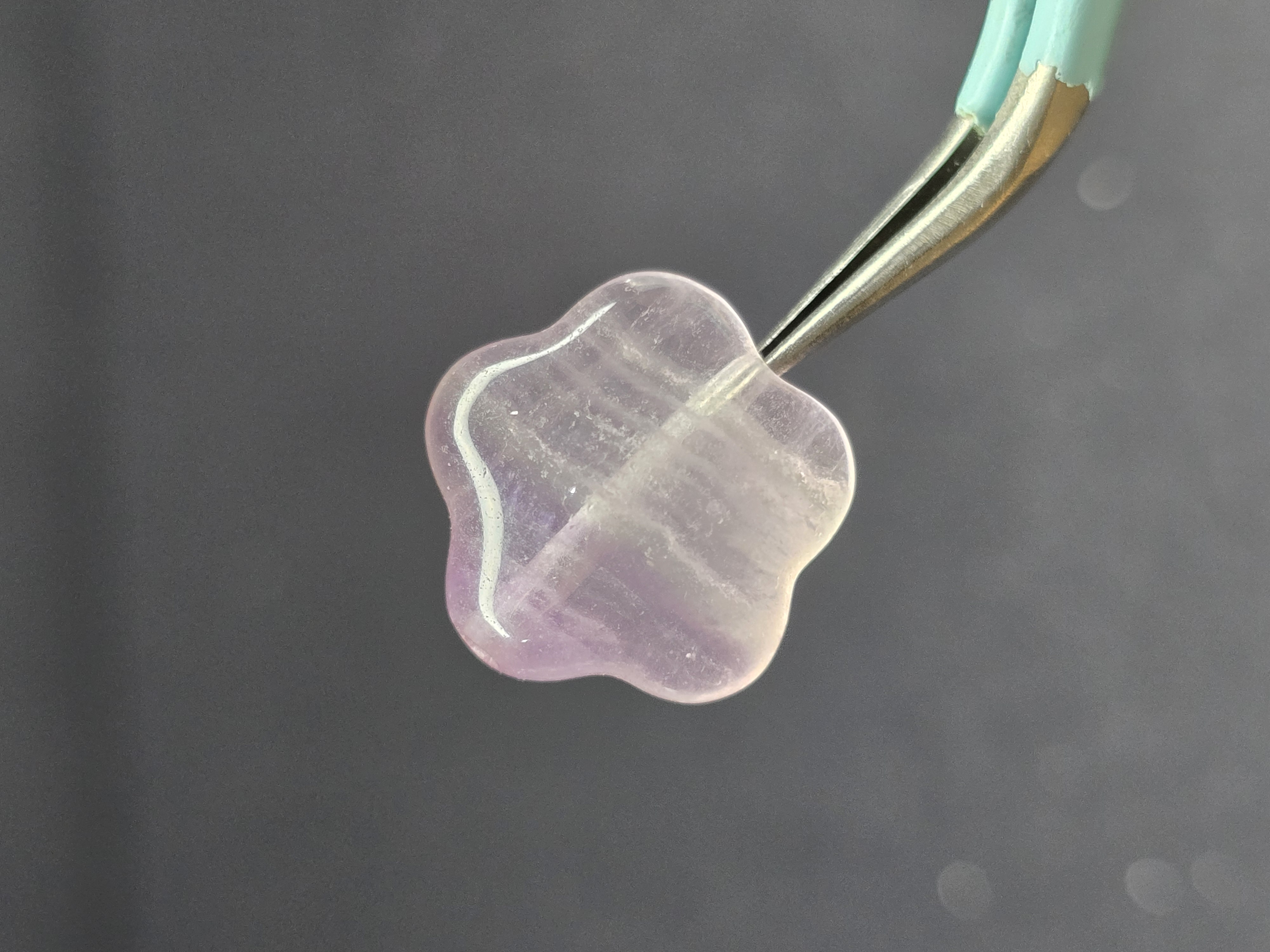 Charm Hạt Lẻ Đá Rainbow Fluorite (Đã Xỏ Lỗ - Bán Lẻ 1 Viên)_thumbnail_2