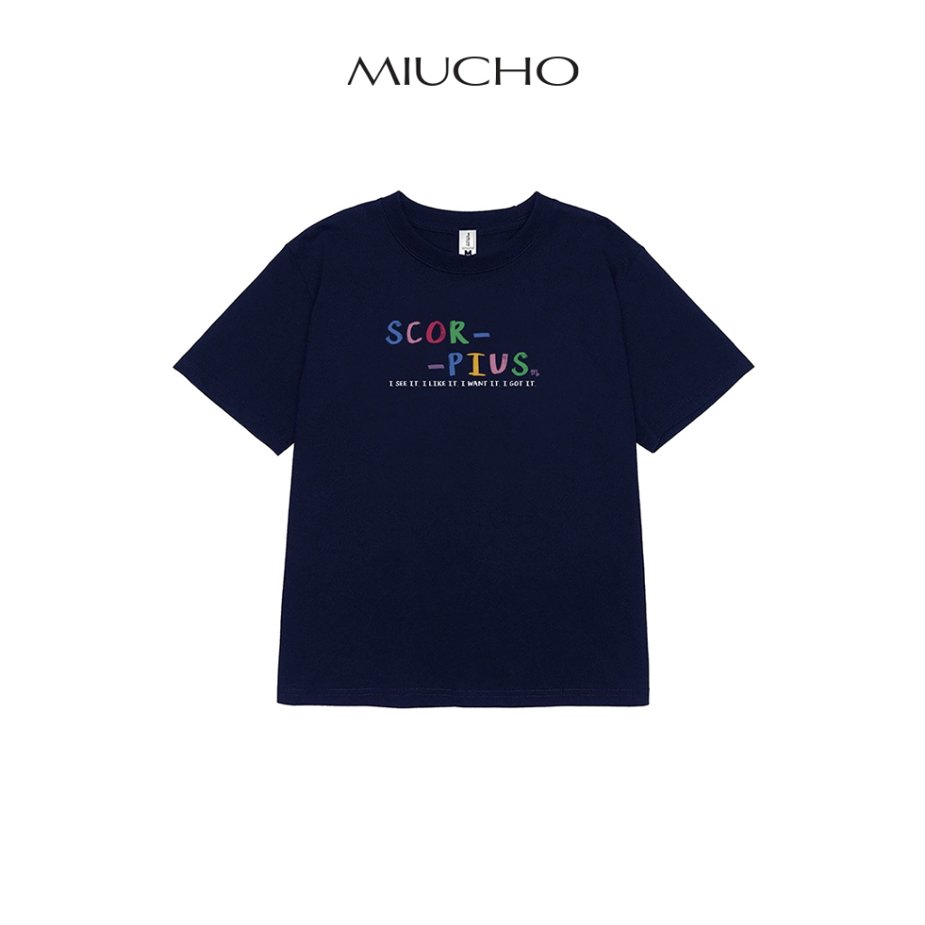 Áo baby tee ABD363 cung hoàng đạo Bò Cạp SCORPIUS Miucho cotton cổ tròn in typography_thumbnail_1