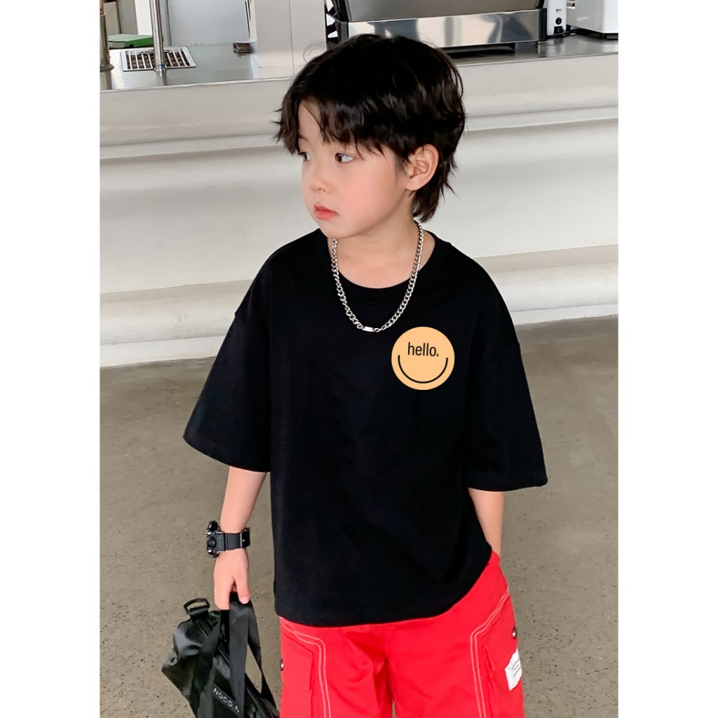 Áo thun cho bé gái form rộng basic AED1172 Miucho Kid tay ngắn cổ tròn in artwork_thumbnail_2