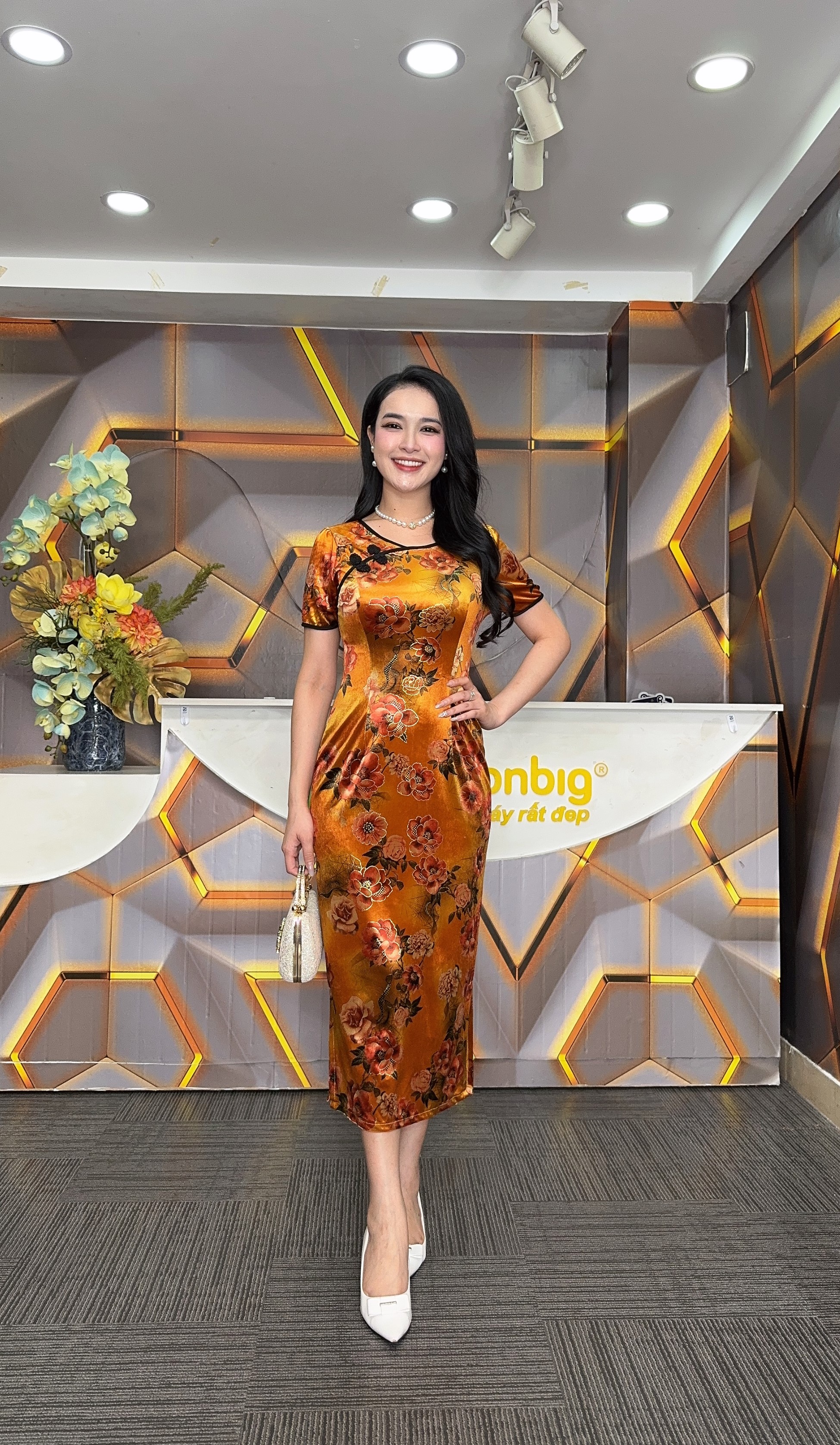 Đầm suông - Y1873 - Thương hiệu Zonbig