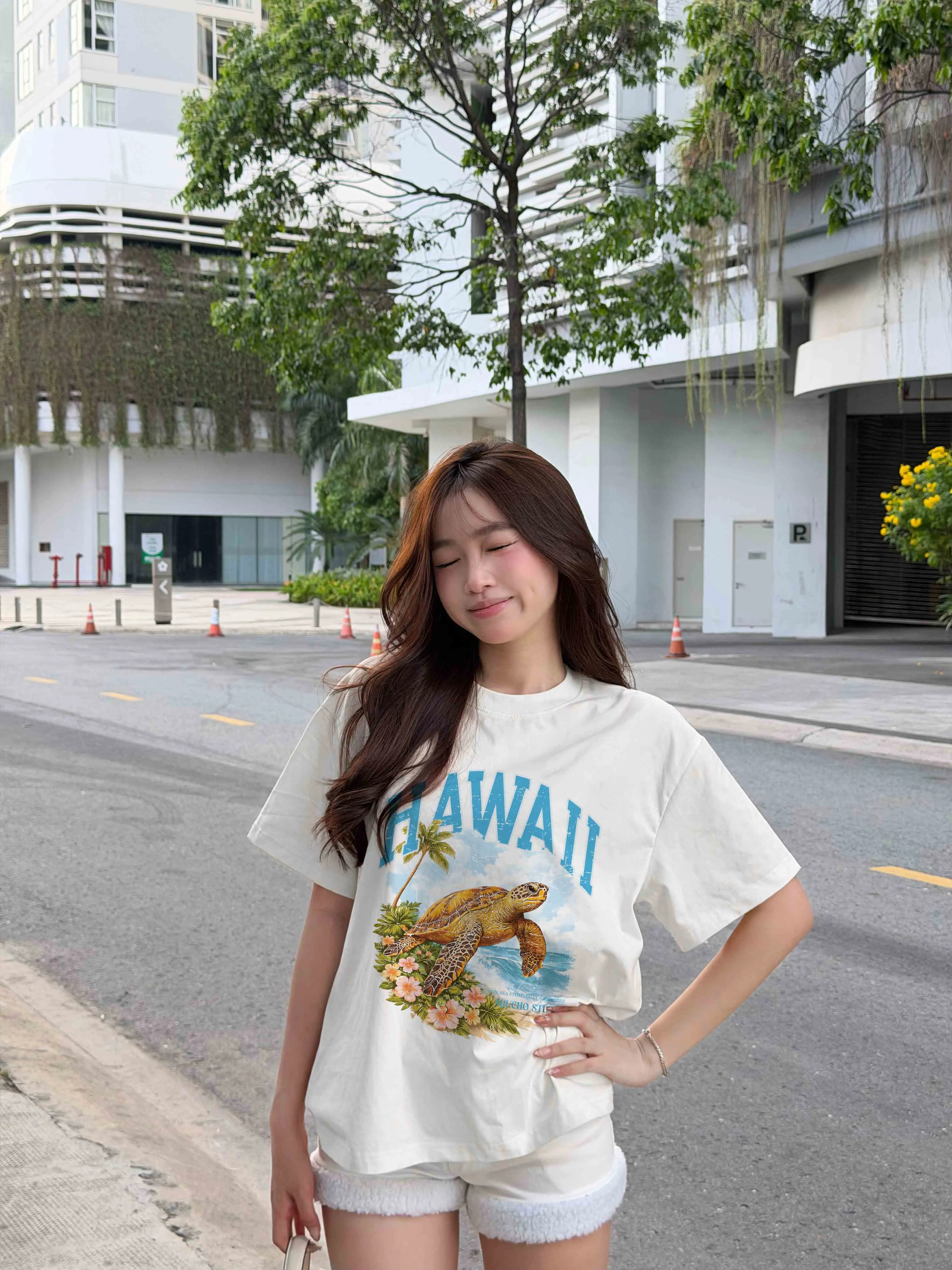 Áo thun boxy nam nữ hè biển Hawaii Miucho 3410_thumbnail_2