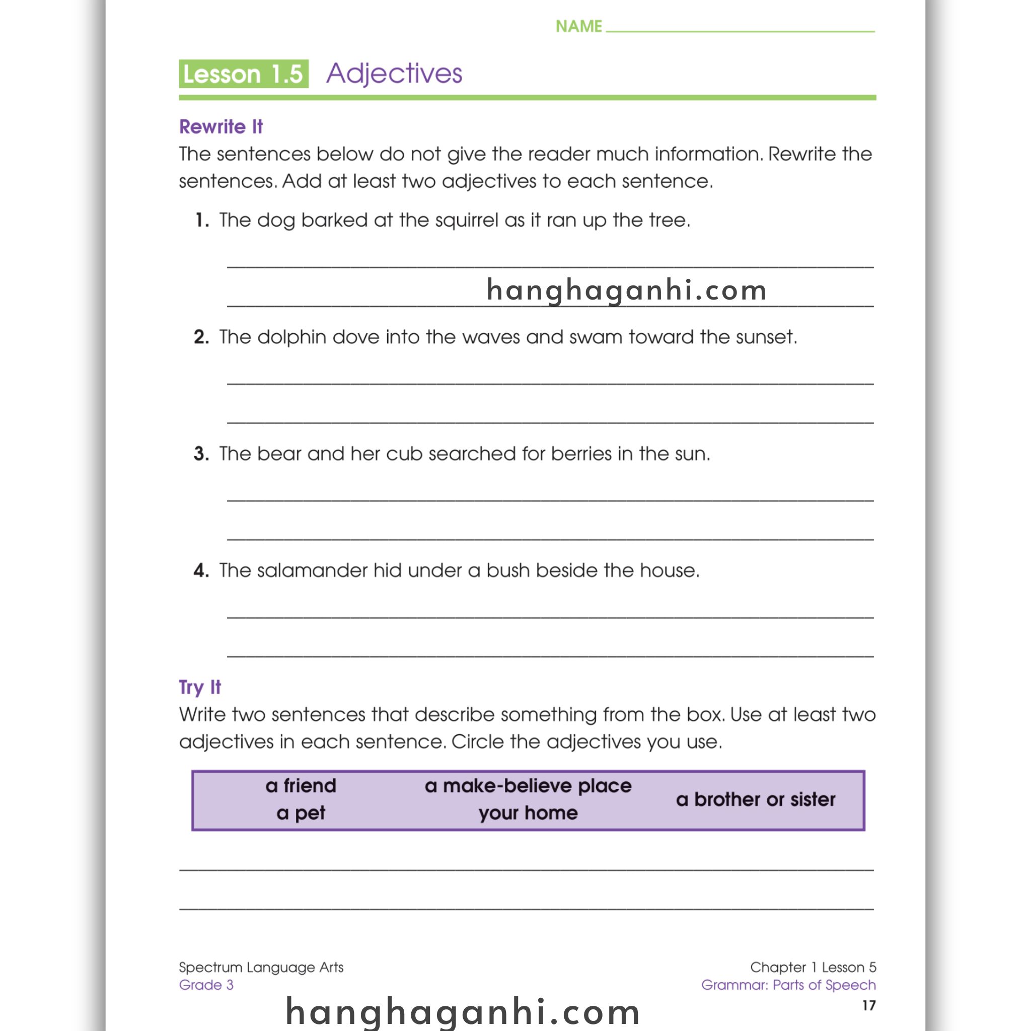Sách Spectrum Language Arts Workbook Grade 3_thumbnail_6