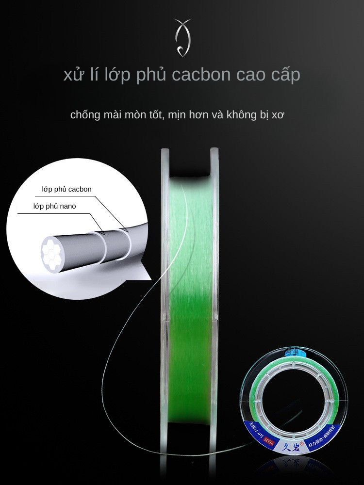 Dây Nylon Carbon Jiuyan Màu Xanh Cuộn 160M_thumbnail_1