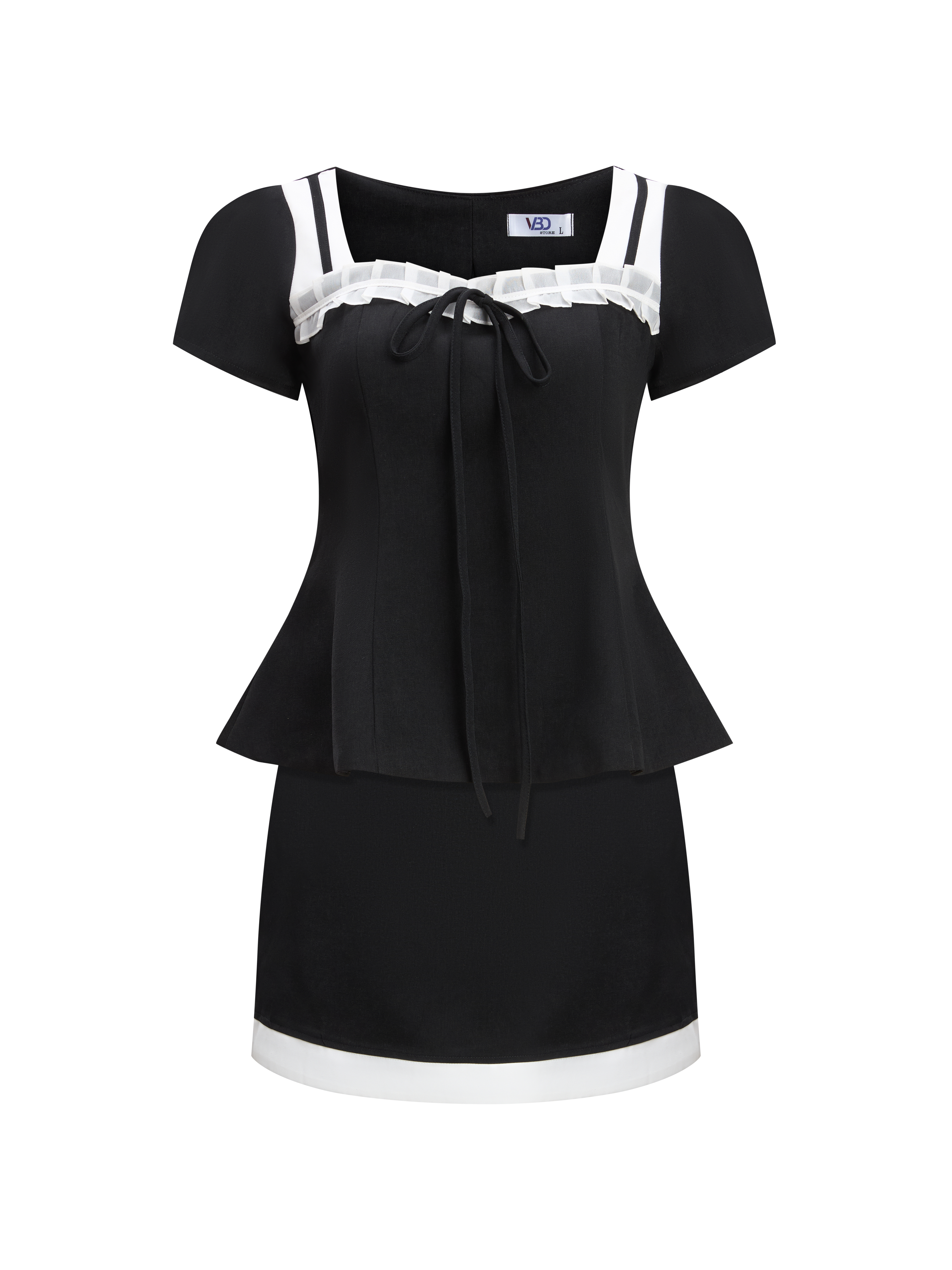 BIGSIZE NỮ - Sét áo kiểu kèm chân váy V-SET010