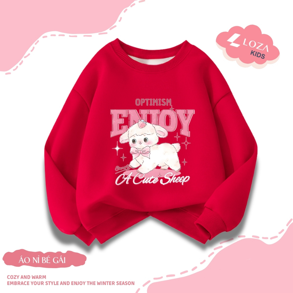 Áo sweater bé gái in hình Melody và cừu cute - Loza Kids IN002_thumbnail_6
