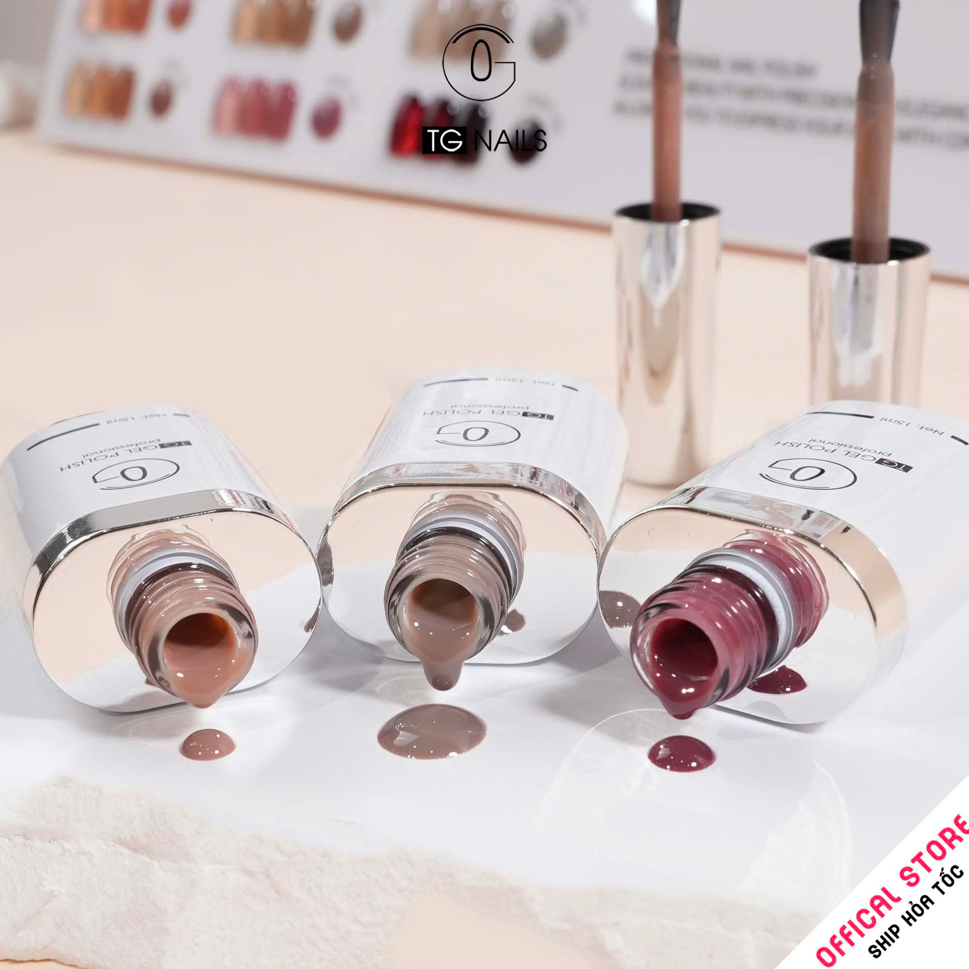 Sơn móng gel TG. Dung tích: 15ml/ lọ. Nhãn hàng TG nail._thumbnail_3