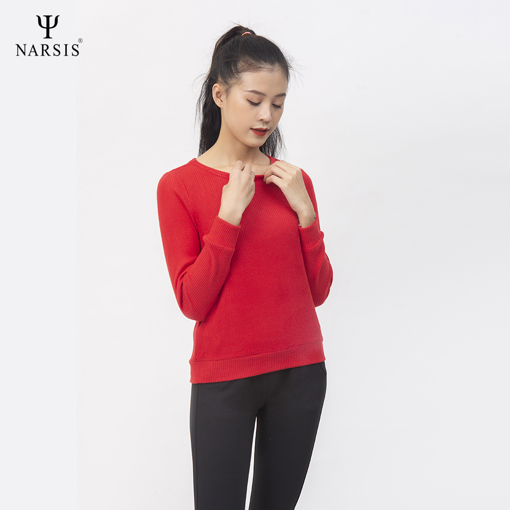 ÁO THU ĐÔNG NỮ L0052 NARSIS VẢI LEN COTTON ẤM ÁP, THOÁNG MÁT, GIỮ ẤM TỐT, MỀM MẠI_thumbnail_0