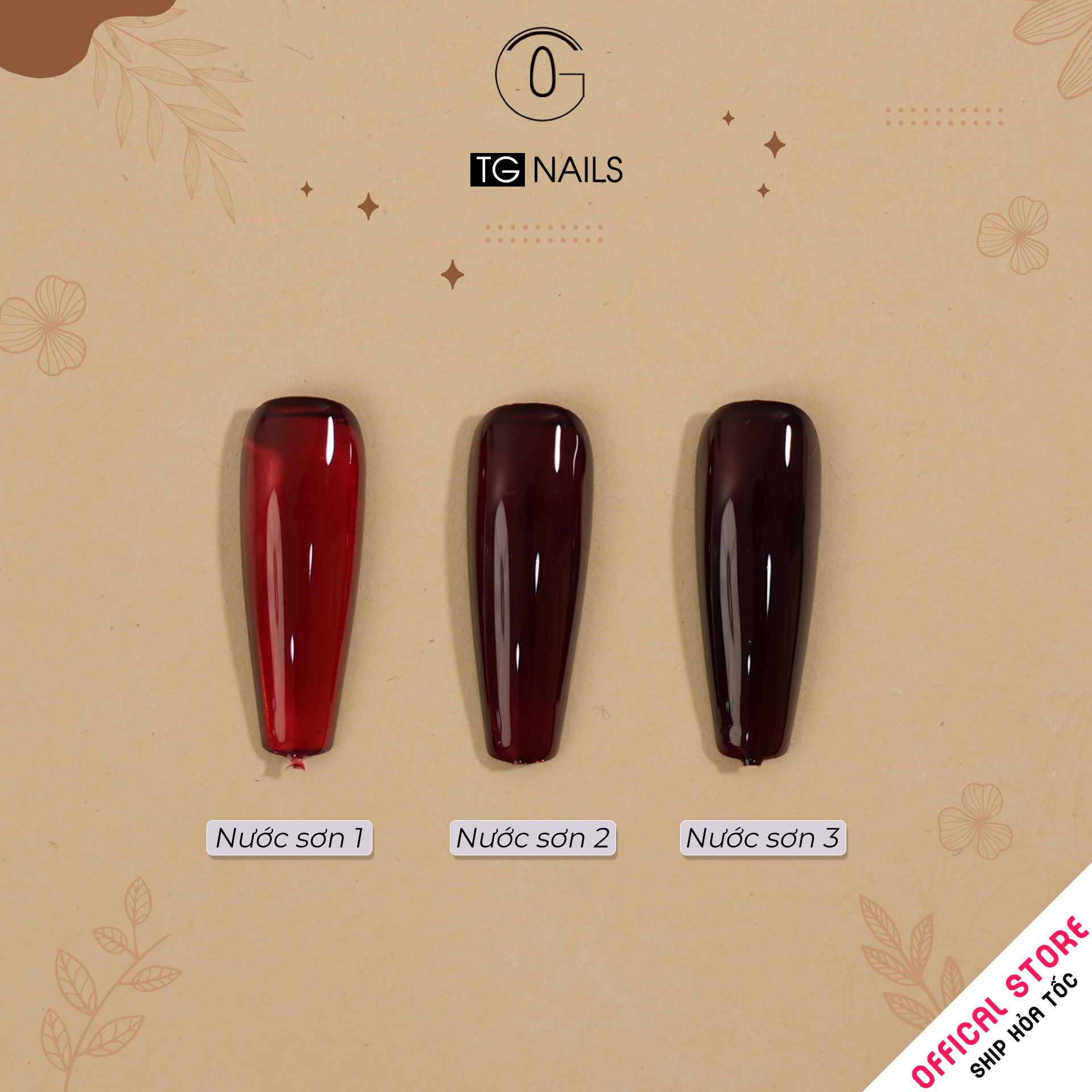 Sơn móng gel TG. Dung tích: 15ml/ lọ. Nhãn hàng TG nail.