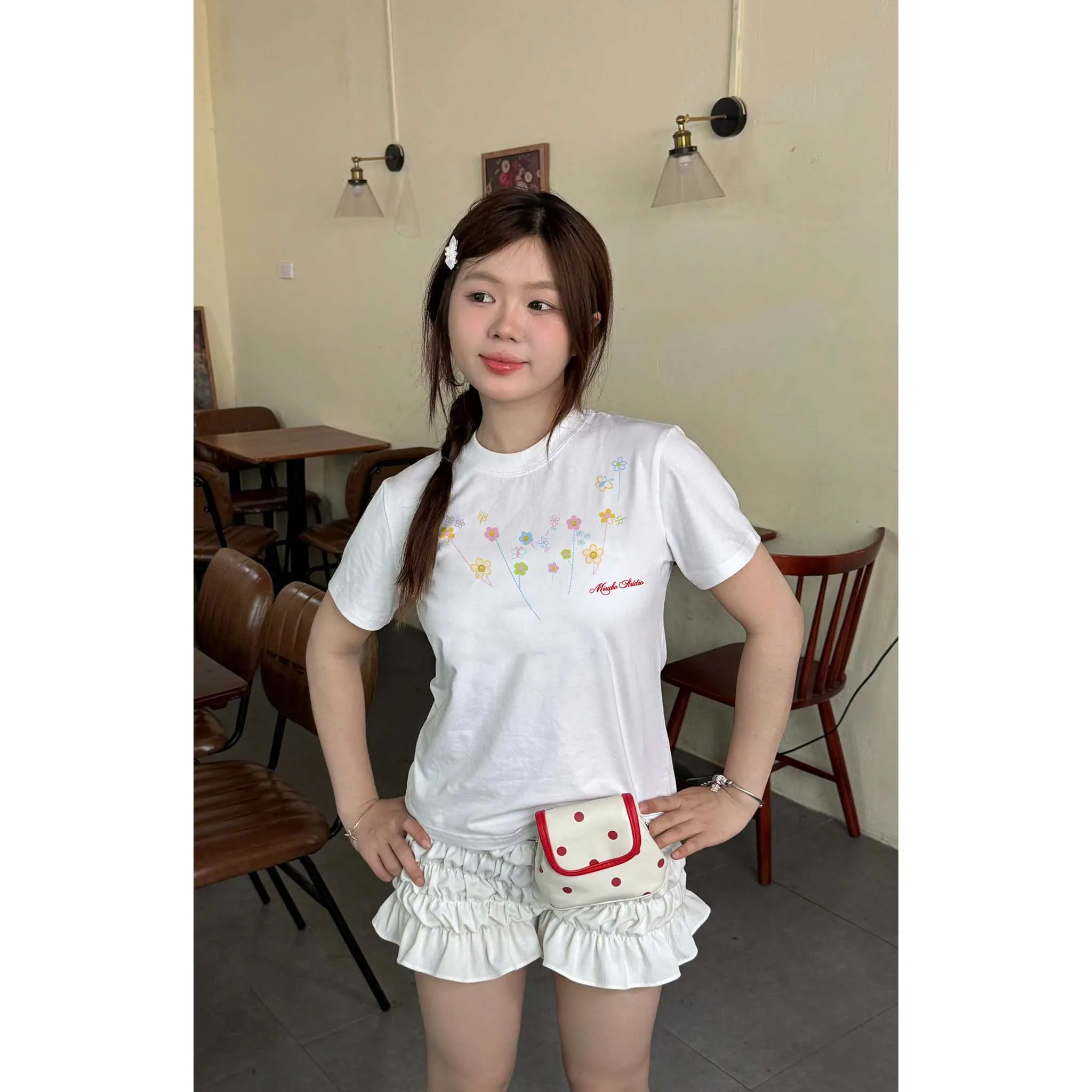 Áo baby tee nữ chuẩn form tôn dáng Miucho vải cotton co giãn 2 chiều thoáng mát cổ tròn in mix 2652_thumbnail_3