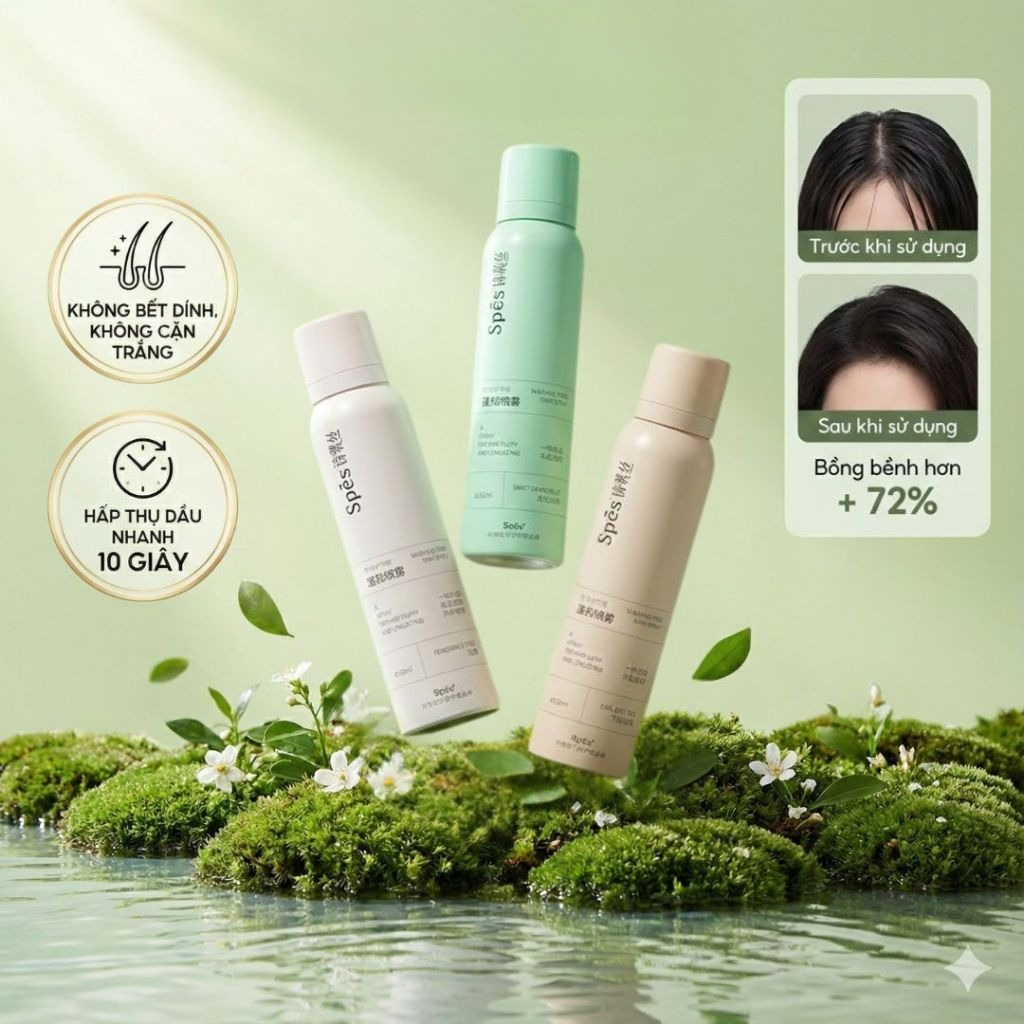 [SPES] Dầu gội khô Spes tạo phồng 50ml 150ml 200ml