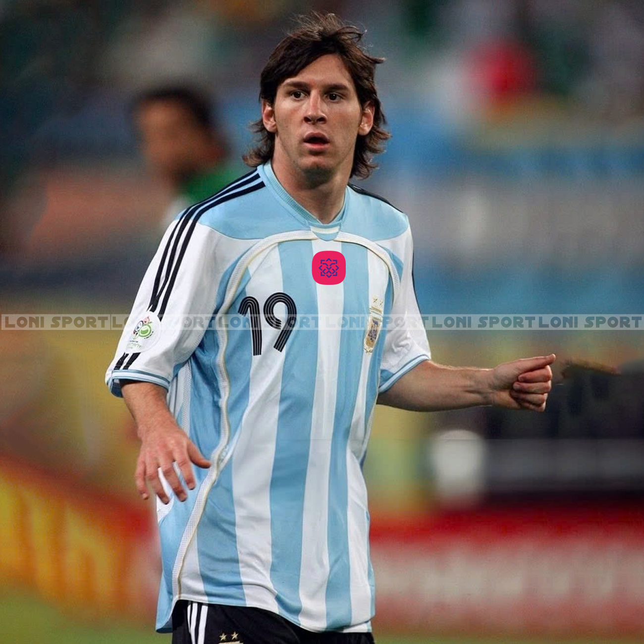 Áo Retro Argentina sân nhà xanh trắng 2006