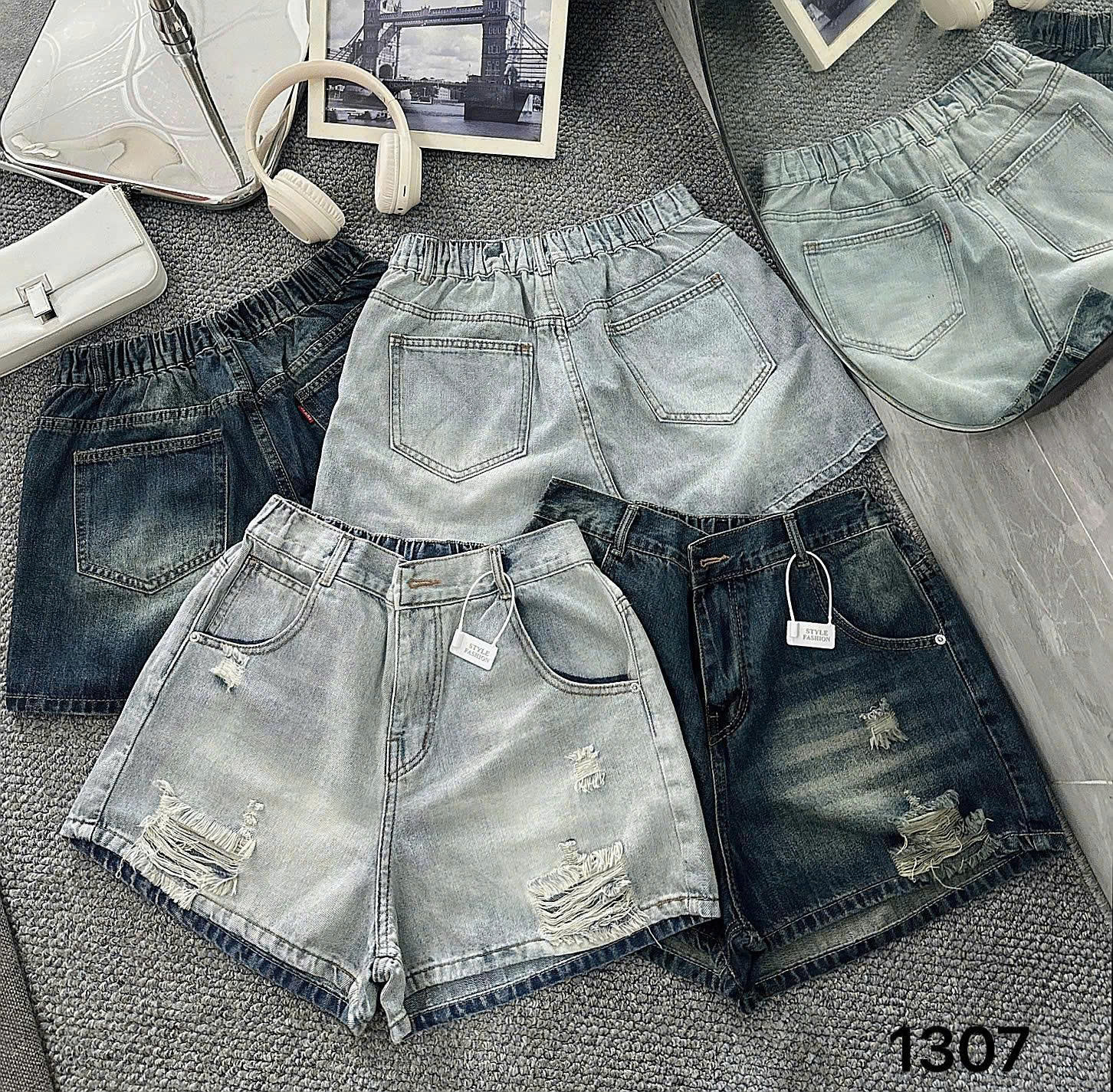 Quần short lưng thun rách bigsize QSJ1307 dành cho nàng béo mập từ 55-90kg_thumbnail_11