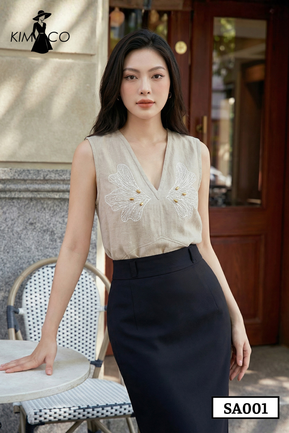 Áo Gile Lanh Thêu Hoa Thanh Nhã - SA001_thumbnail_2