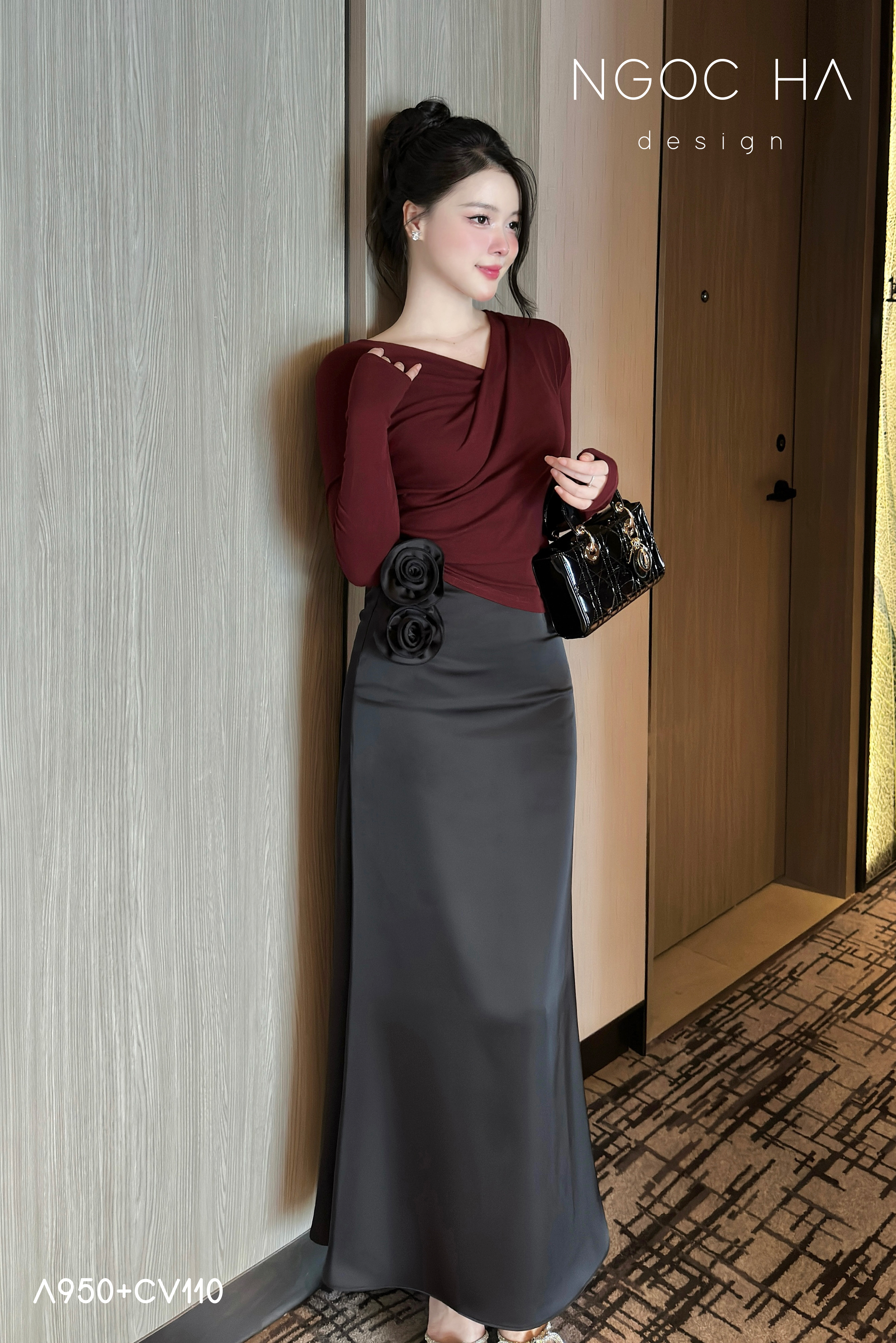 Jeri Top_ Thun Cổ Xếp Đổ Lệch Vai Dài Tay A950_thumbnail_7