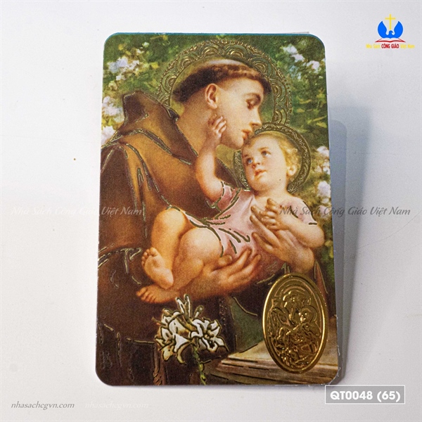 Thẻ cầu nguyện Italy hình Thánh Anton 1_thumbnail_1