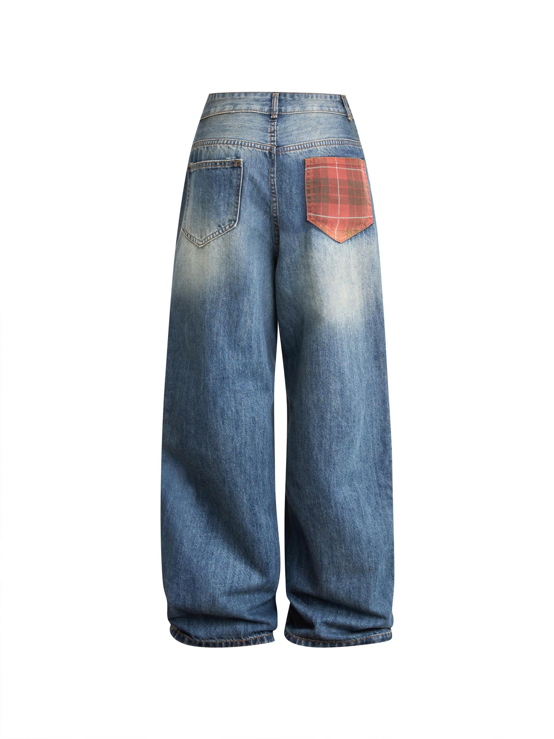 BIGSIZE NỮ- Quần suông mix caro túi đỏ T-QJ603_thumbnail_1