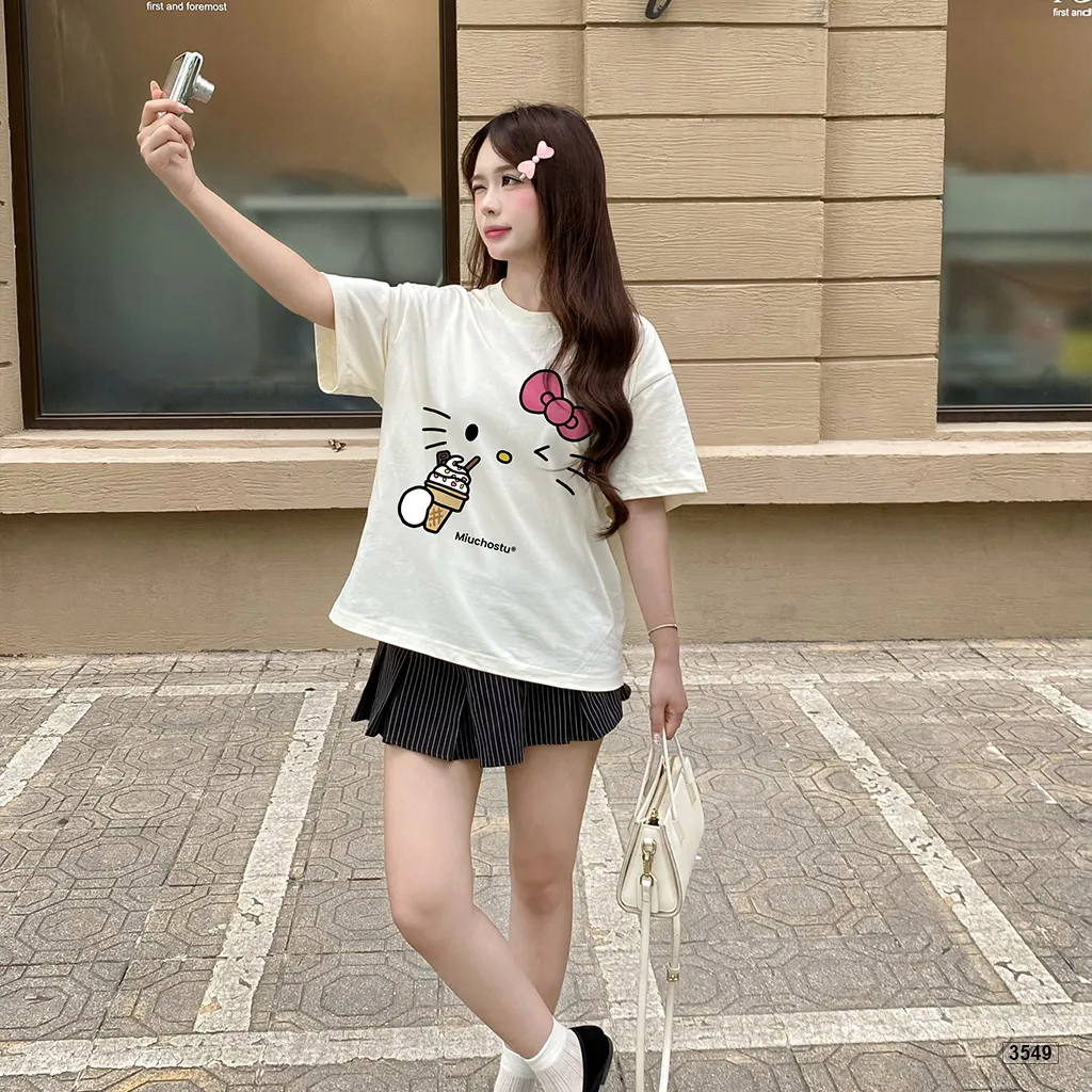 Áo thun boxy nữ tính kitty hot trend Miucho 3549_thumbnail_5