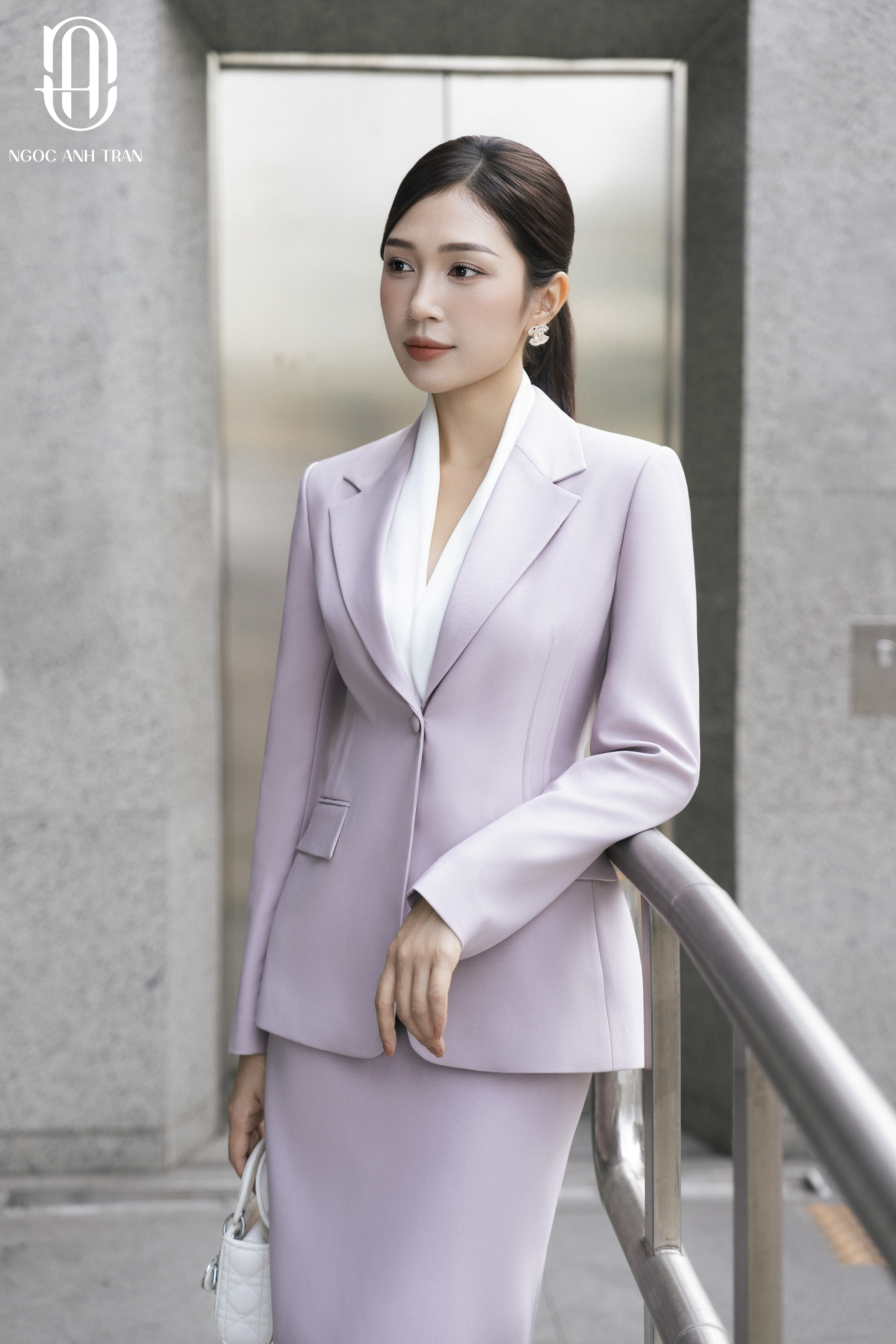 V052 - Set áo vest tím pastel phối chân váy_thumbnail_3