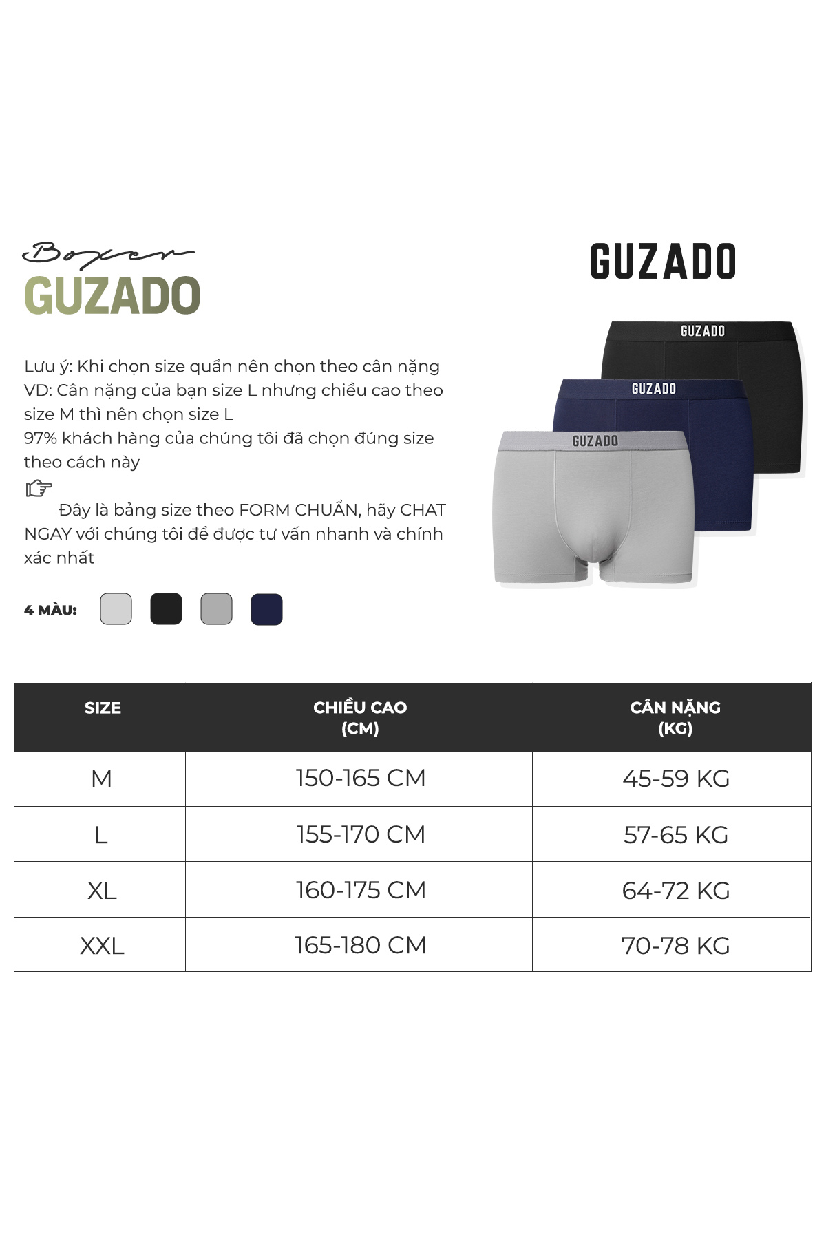 Quần lót nam Boxer Cotton Compact GBX01_thumbnail_4