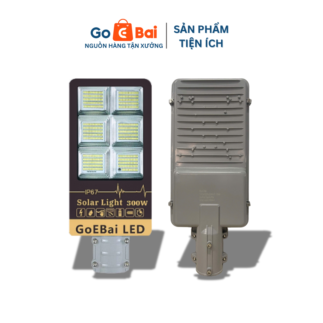 Đèn Đường Bàn Chải Năng Lượng Mặt Trời 300W - Goebai LED_thumbnail_1