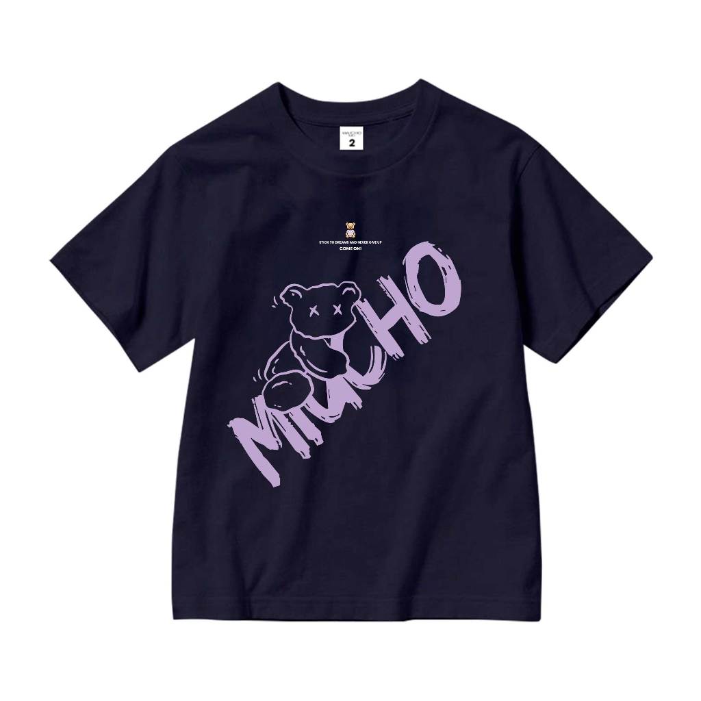 Áo thun cho bé gái form rộng AED1101 Miucho Kid tay ngắn vải cotton cổ tròn in mix_thumbnail_11