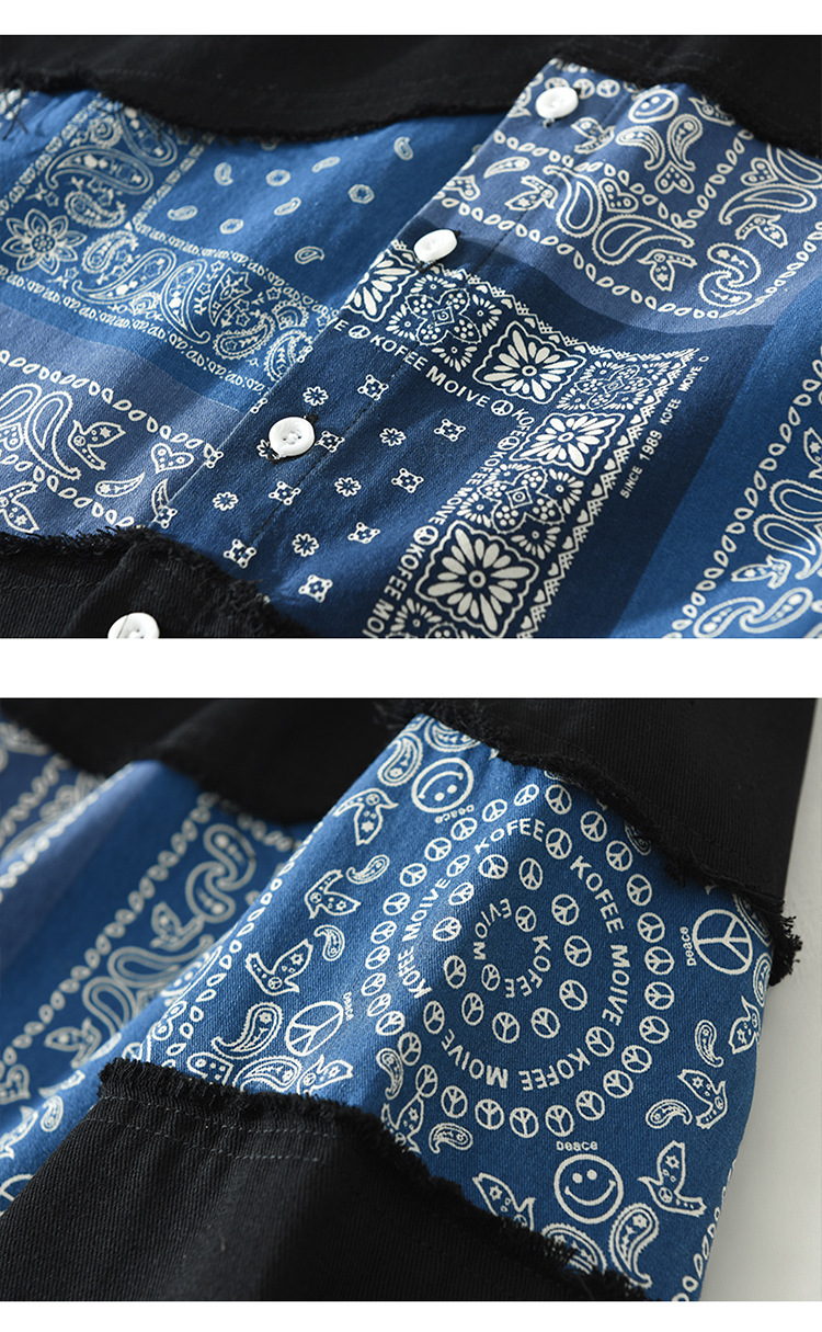 Áo sơ mi dài tay nam – Phong cách Nhật Bản chắp vá in hình, dáng rộng, thời trang đa năng, chất liệu cotton_thumbnail_9