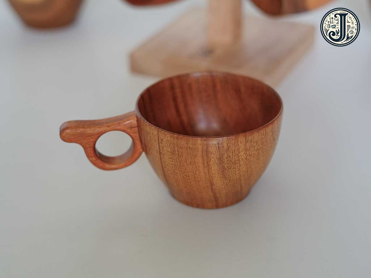 Ly gỗ có quai 150ml J000346