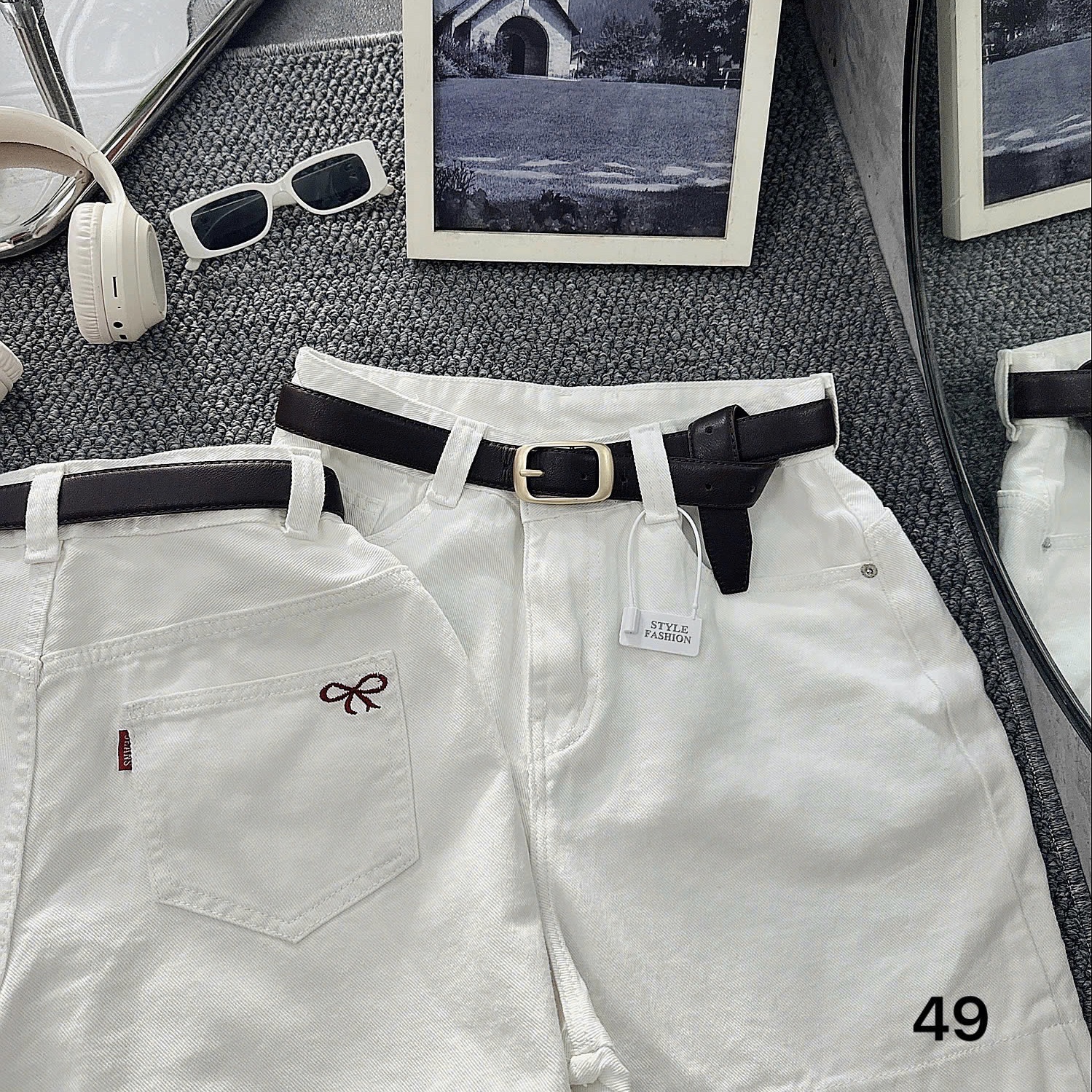 Quần short lửng thêu nơ kaki jean bigsize QSJ049 dành cho nàng béo mập từ 55-90kg_thumbnail_24