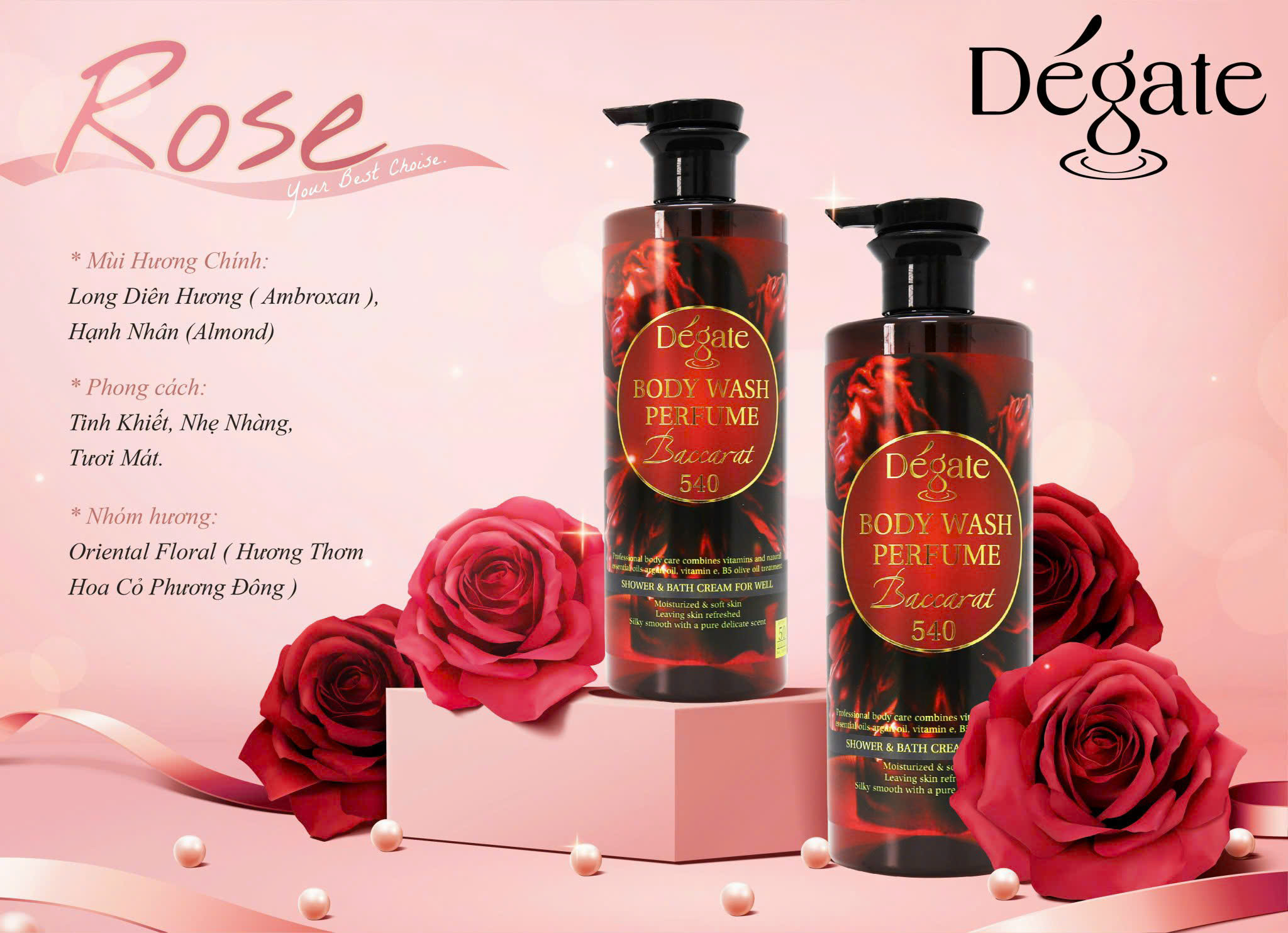 SỮA TẮM THƯỢNG LƯU DE'GATE 1000ml