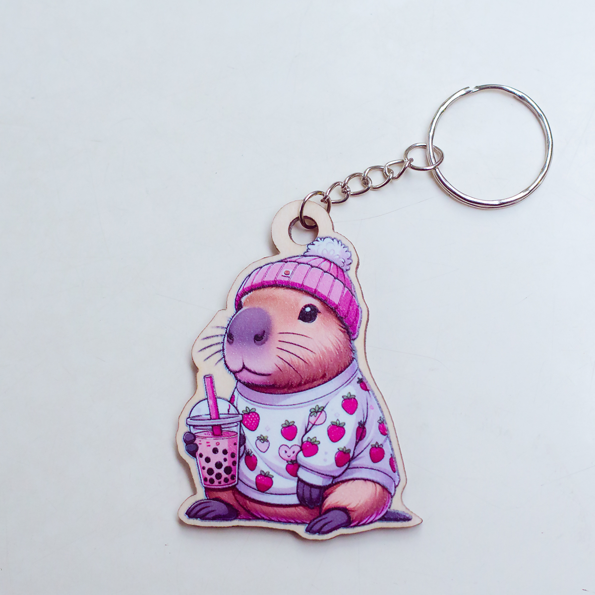 Móc Khóa Xinh Yêu - Móc khóa gỗ hình thú cưng cute_thumbnail_2