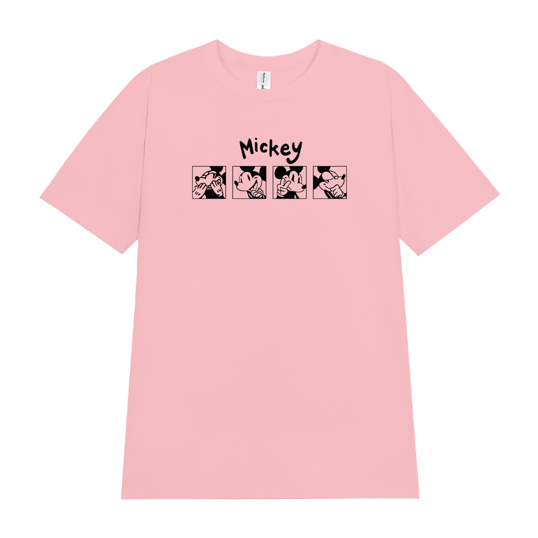 Áo thun nữ form vừa regular nhiều màu sắc ARD1486 Miucho Chic vải cotton cổ tròn in artwork_thumbnail_0