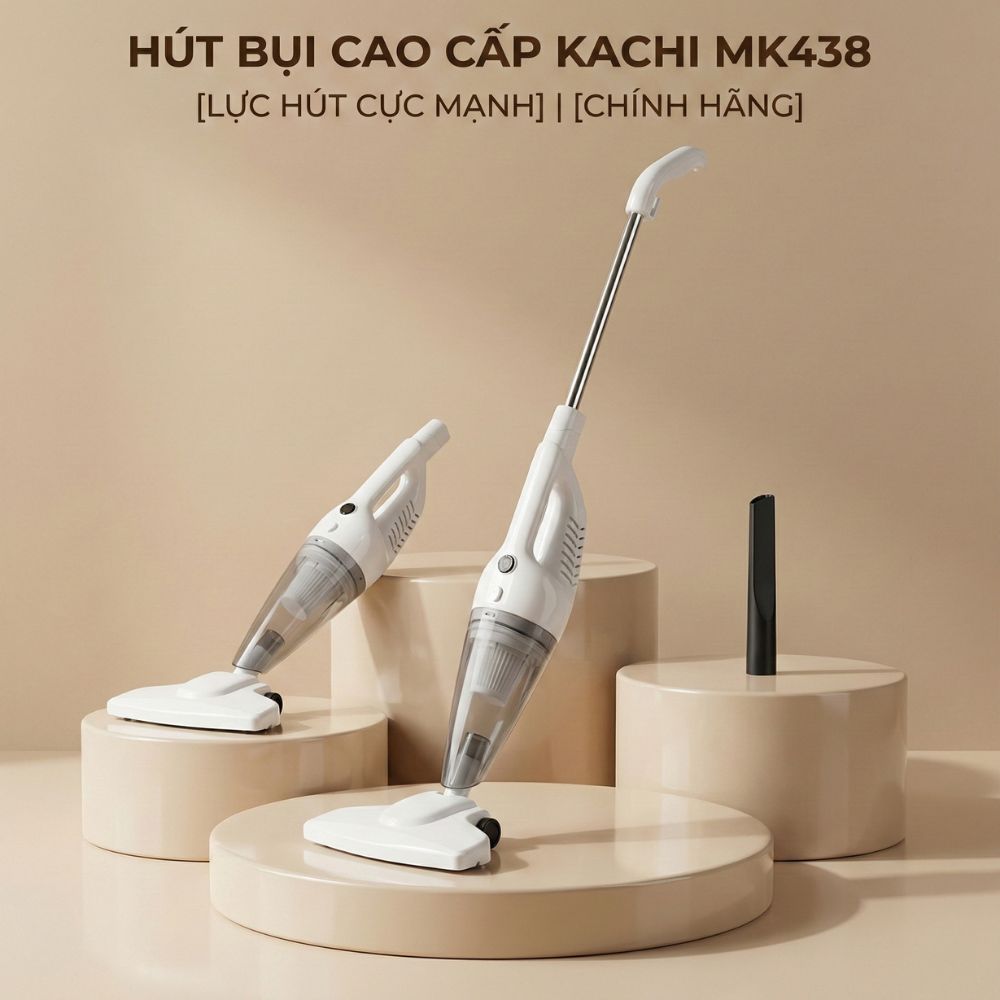 Máy Hút Bụi Cầm Tay Kachi MK438 600W - Lực Hút Mạnh Mẽ, Thiết Kế Linh Hoạt, Sạch Mọi Ngóc Ngách