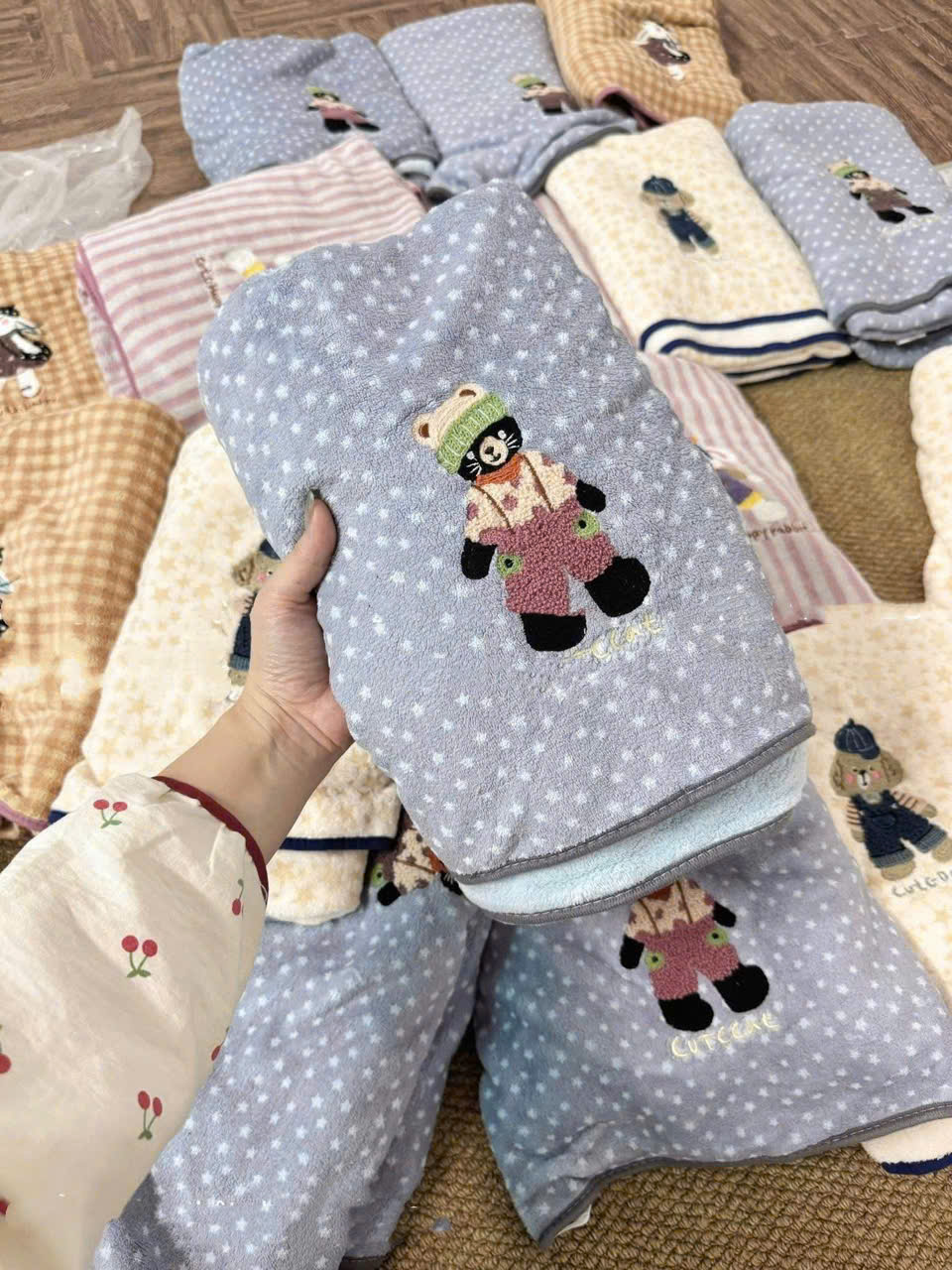 Khăn tắm gấu cute - Sz 70*140cm