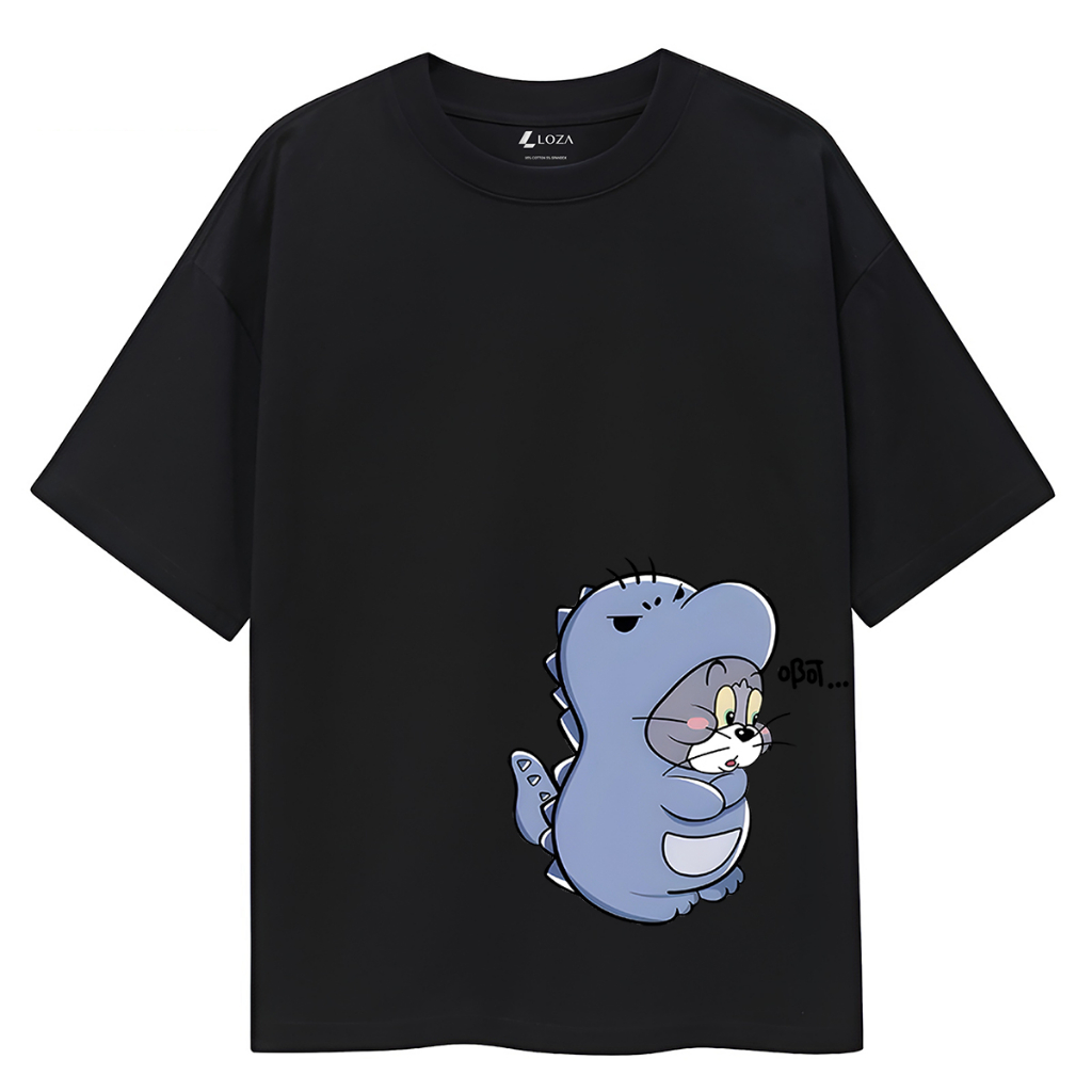Áo cặp đôi nam nữ Tom & Jerry - Áo thun unisex local brand Loza AD01_thumbnail_0