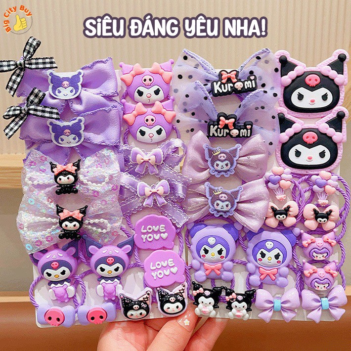 SET 18 Kẹp Tóc Kuromi Đáng Yêu Cho Bé_thumbnail_0