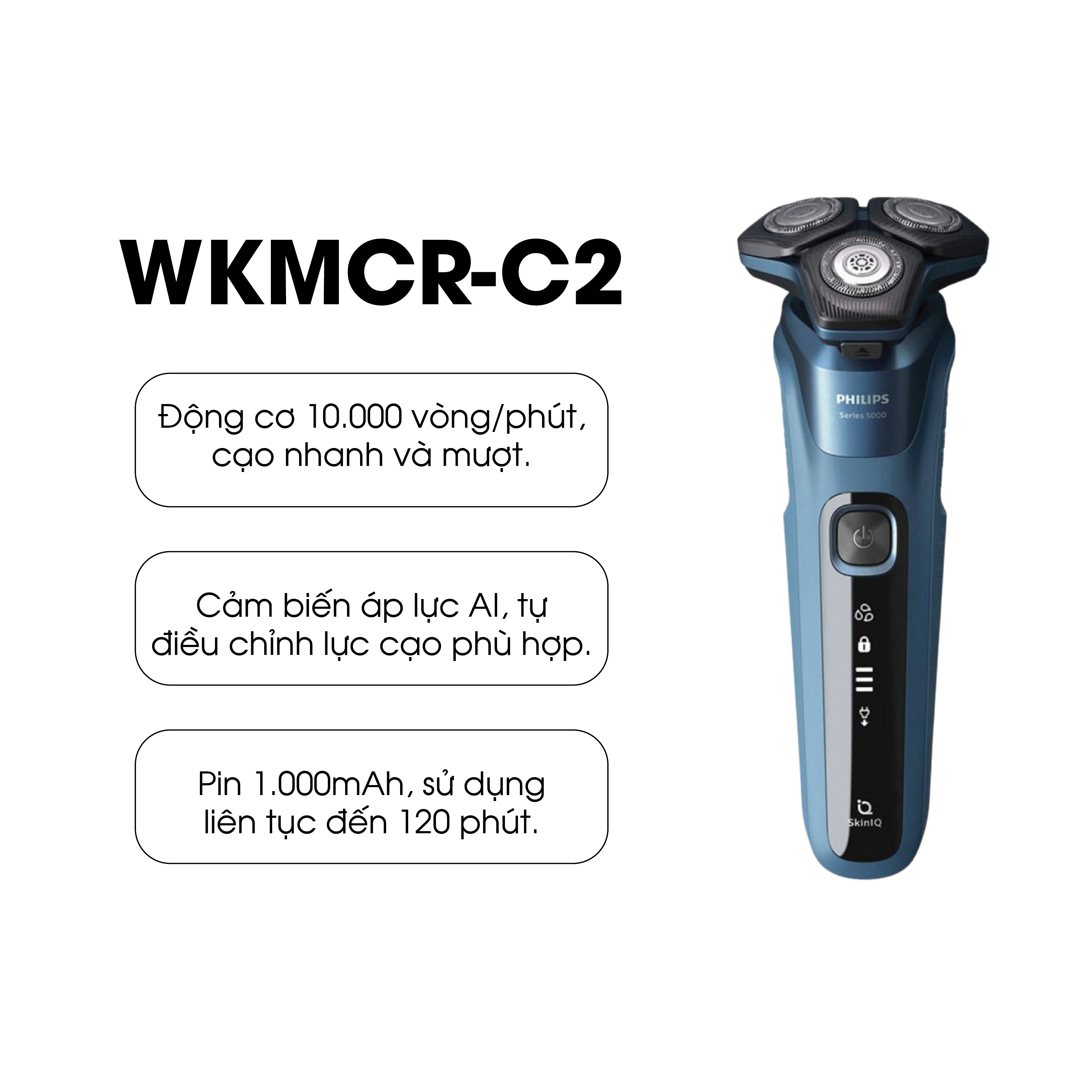 MÁY CẠO RÂU ĐA NĂNG CHO NAM GIỚI CAO CẤP WINKI C2 WKMCR-C2