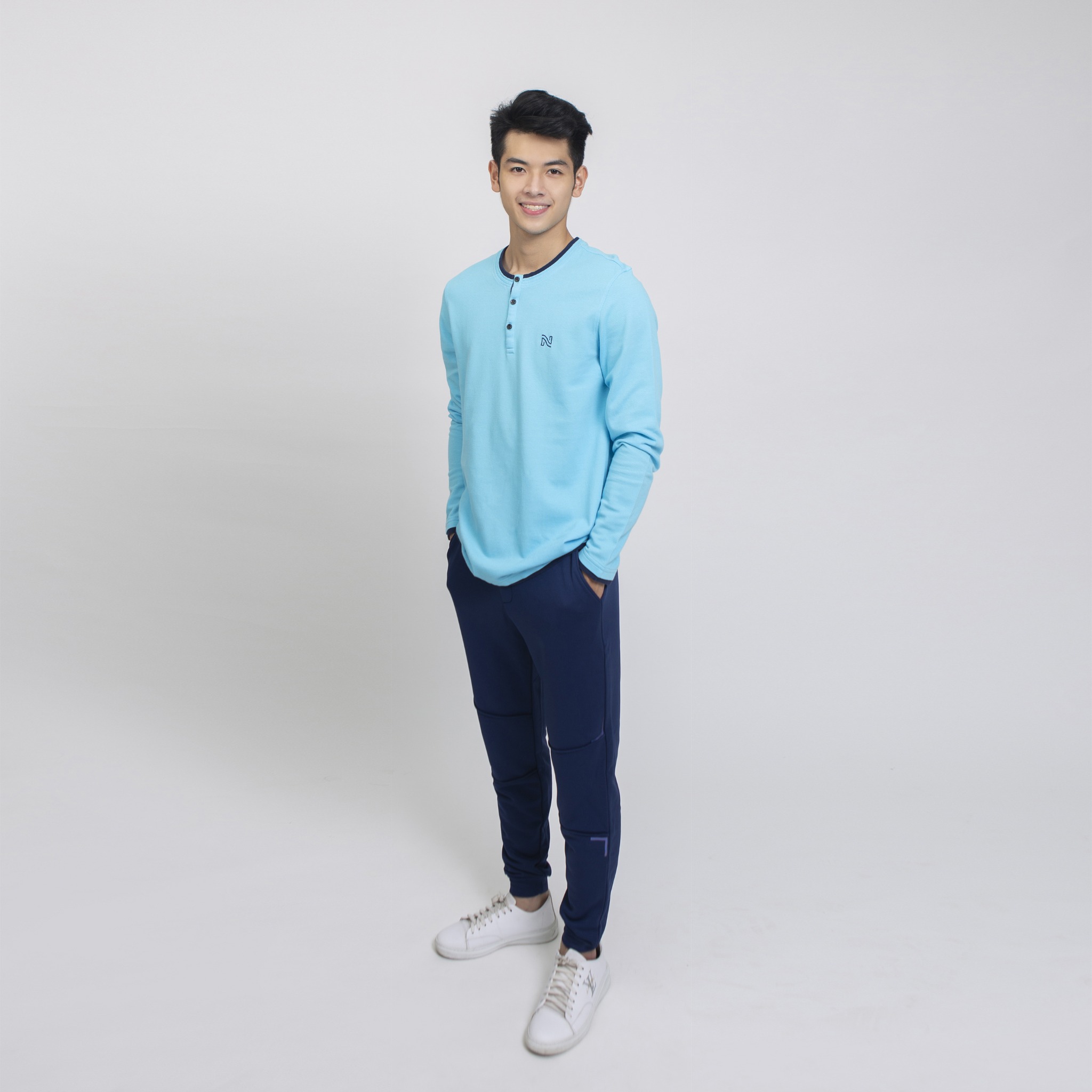 ÁO THU ĐÔNG NAM D7070 NARSIS CHẤT LIỆU THOÁNG MÁT, DỄ CHỊU, THOẢI MÁI CẢ NGÀY, DỄ VẬN ĐỘNG_thumbnail_1