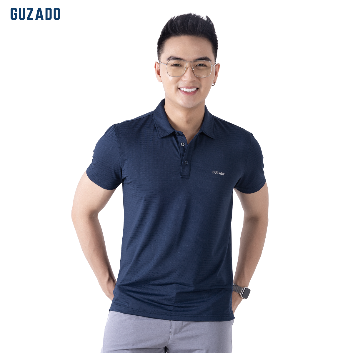 Áo Polo thể thao nam CoolMax-S1 Logo thương hiệu Guzado GPL01_thumbnail_9