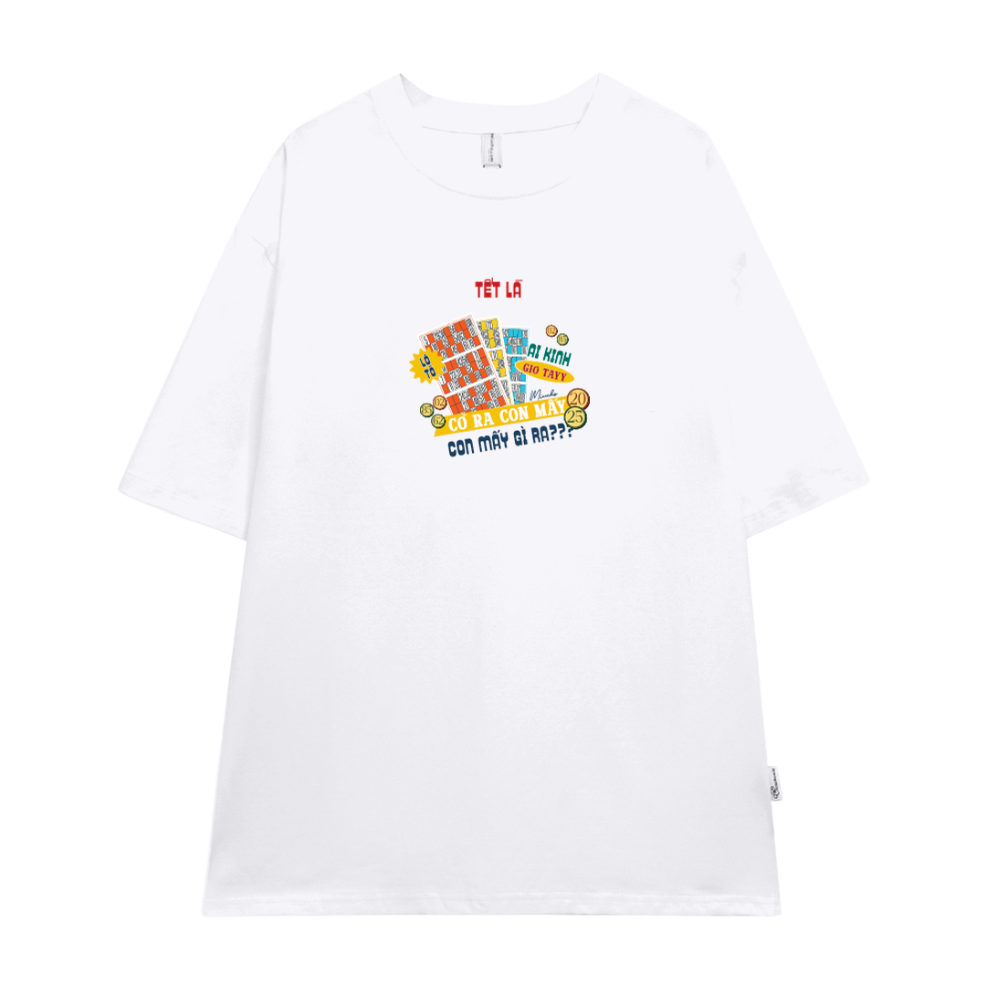 Áo thun TẾT LÀ form rộng cổ tròn chất vải cotton 4c thoáng mát Miucho BST in mix_thumbnail_12